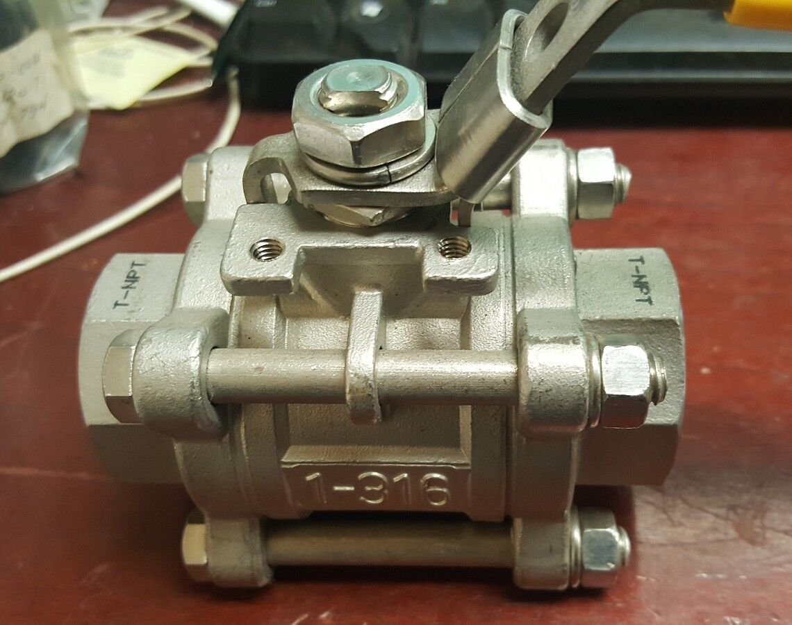 T.C.I. TC-03 GENUINE BRAND NEW STAINLESS STEEL BALL VALVE 1'' 1000 PSI
