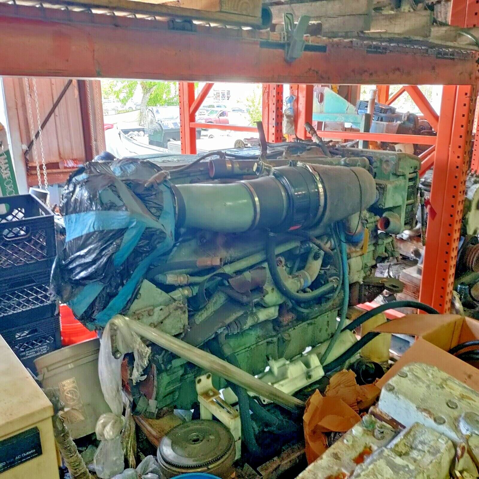 DETROIT DIESEL SERIES 60 MARINE DIESEL ENGINE 14 LITRE BOBTAIL USED 640 HP.