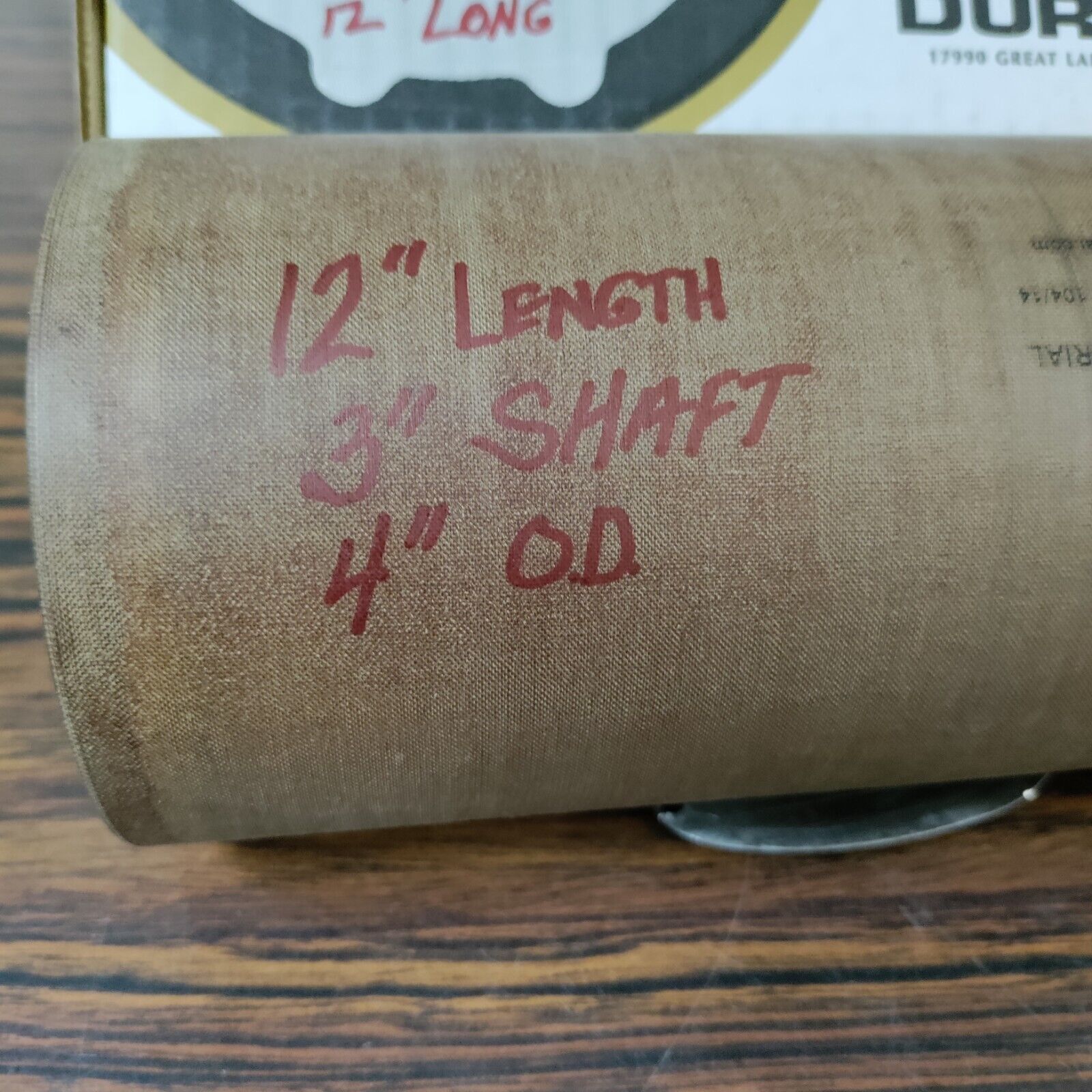 870773730 DURAMAX NON-METALLIC CUTLESS BEARING ( LAURA ) 3" SHAFT 4" OD. 12" L