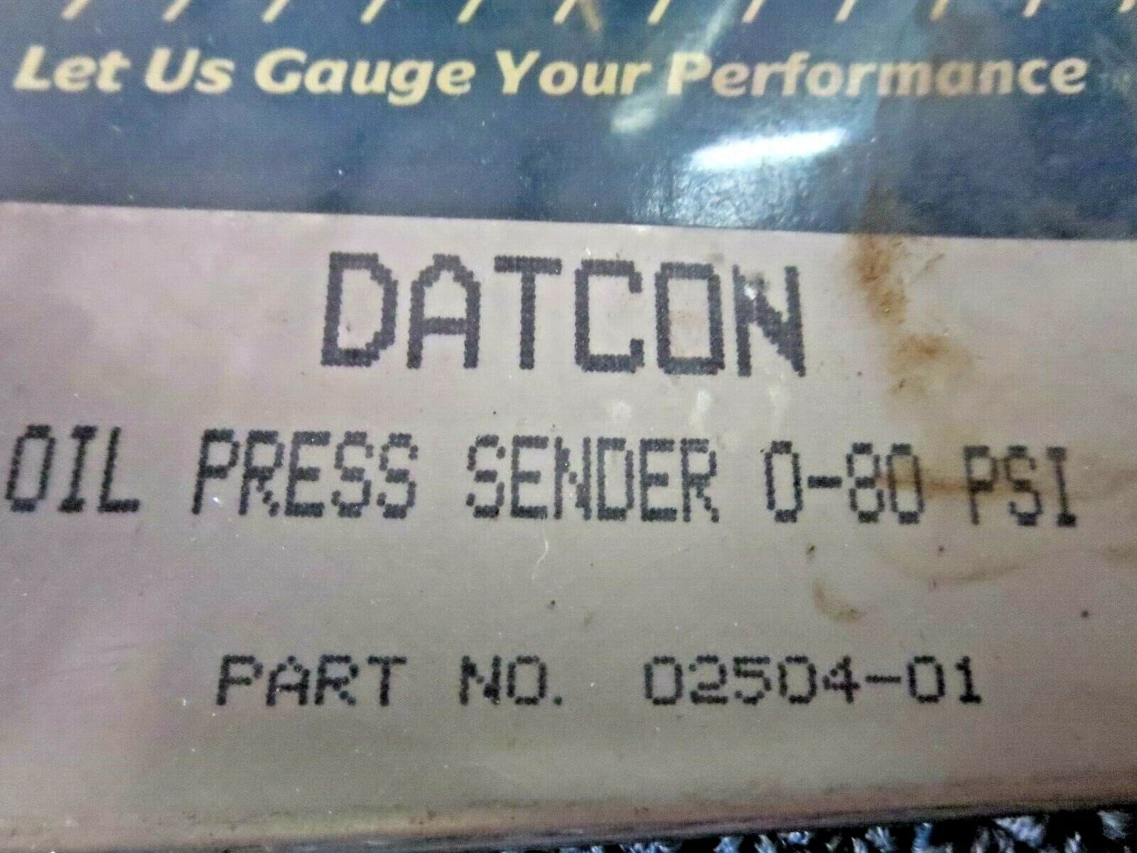 DATCON INSTRUMENT CO. 02504-00 - Oil Pressure Senders (Standard Duty)