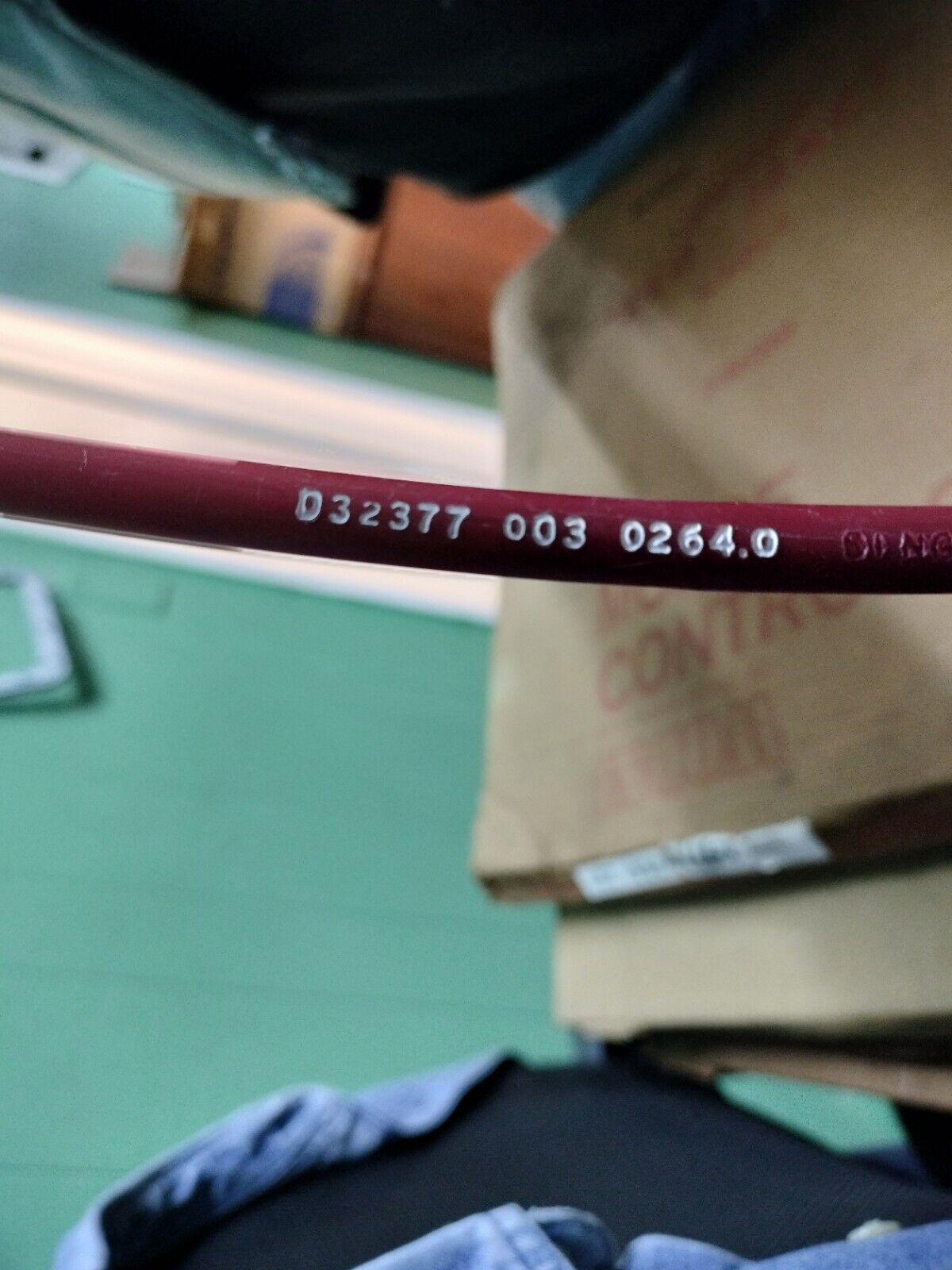 D32377-003 / MORSE RED JACKET CONTROL CABLE-  240  INCHES / 20 FT.  NEW IN BOX