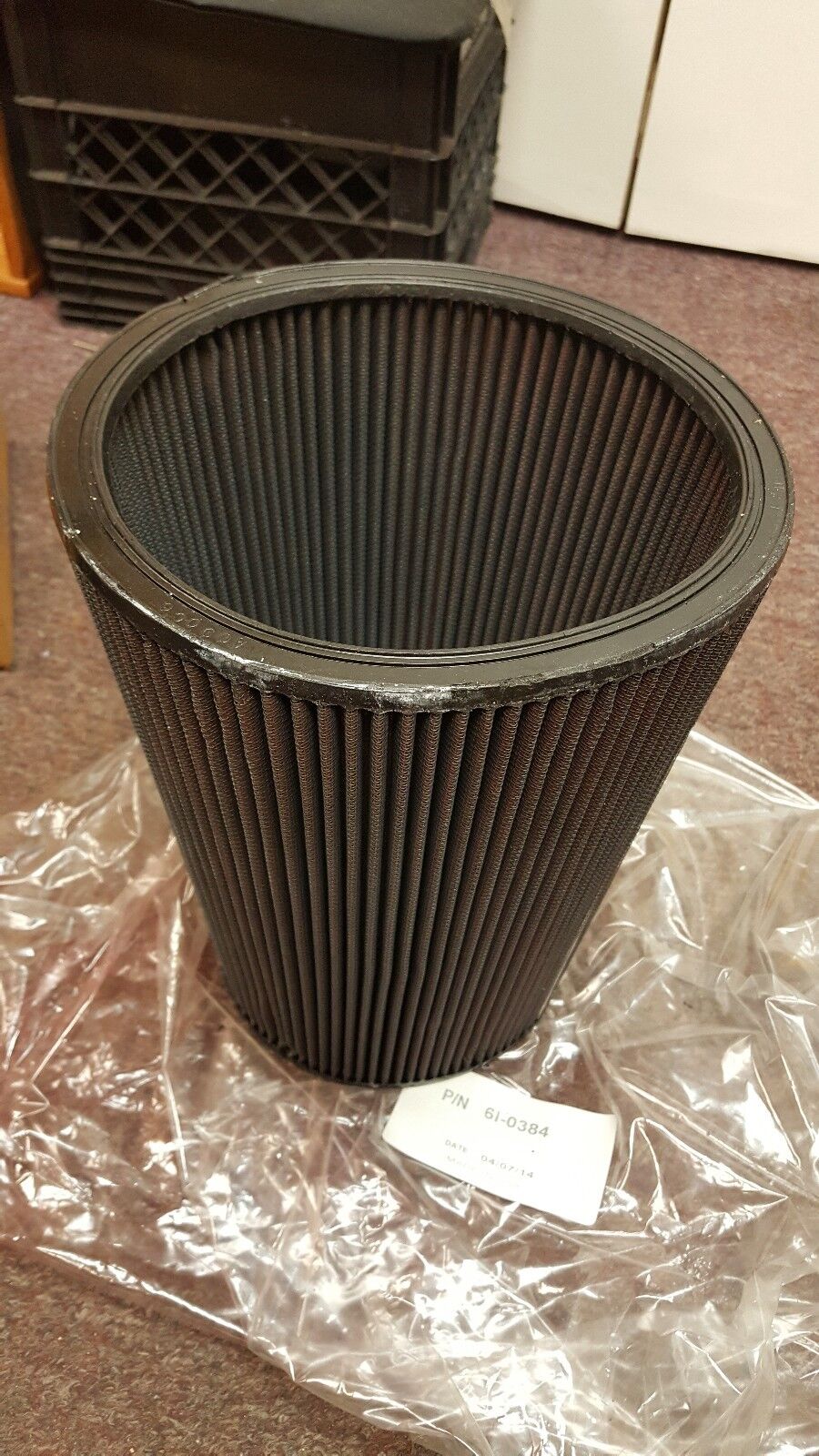 CATERPILLAR 0RIGINAL OEM FILTER ELEMENT # 610384 FOR 3412 / 3412E / C-18 " USED