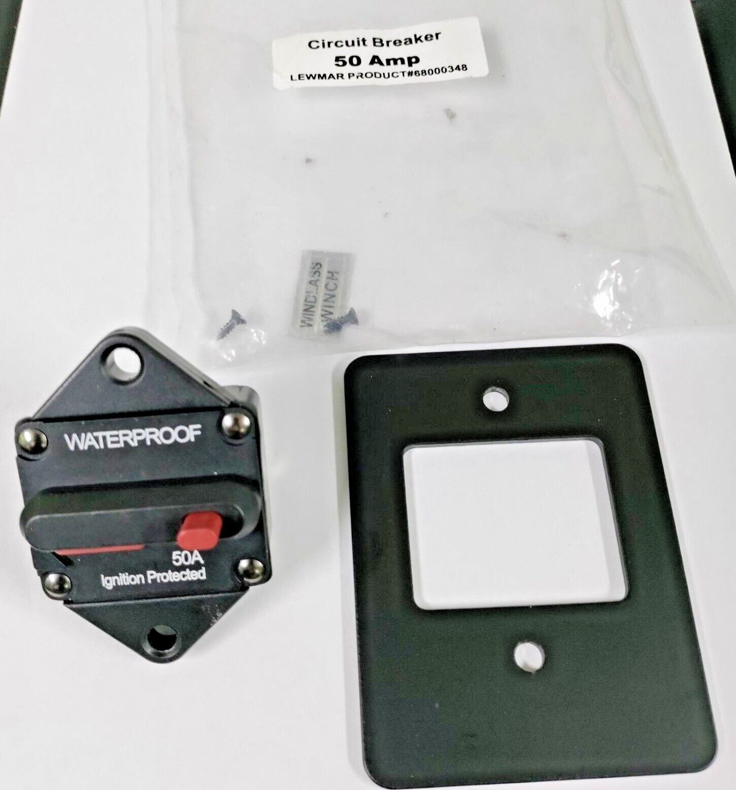 LEWMAR 68000348 50Amp CIRCUIT BREAKER / WINDLASS, NEW