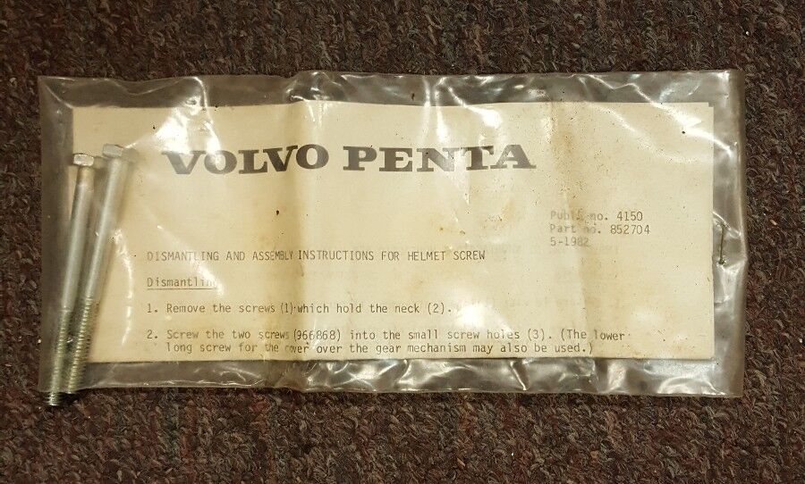 VOLVO PENTA HELMET SCREW # 852704