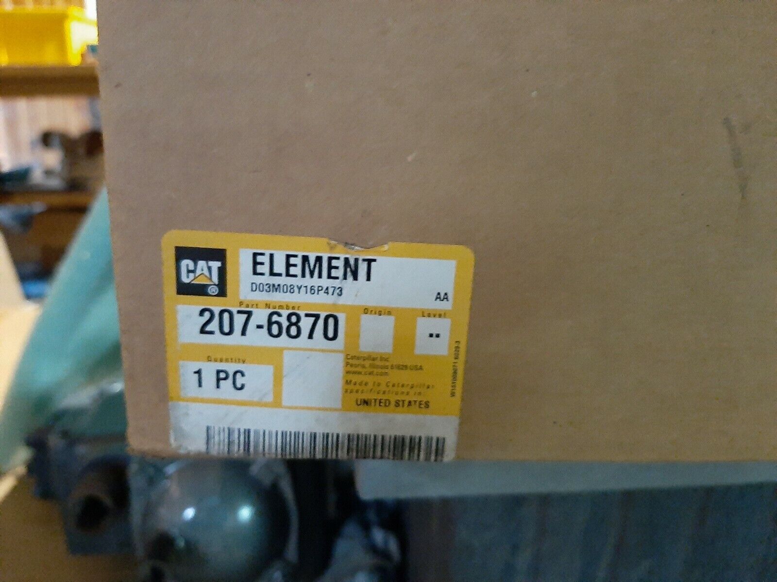 CATERPILLAR OEM 207-6870 AIR FILTER / ELEMENT C32 ENGINE USED IN BOX FREE SHIP