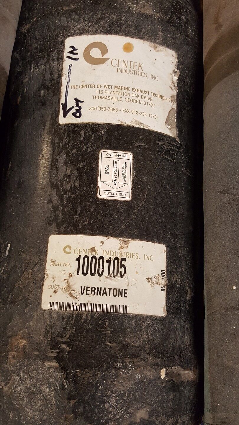 Centek 1000105 3.50 VERNATONE ROUND MUFFLER USED