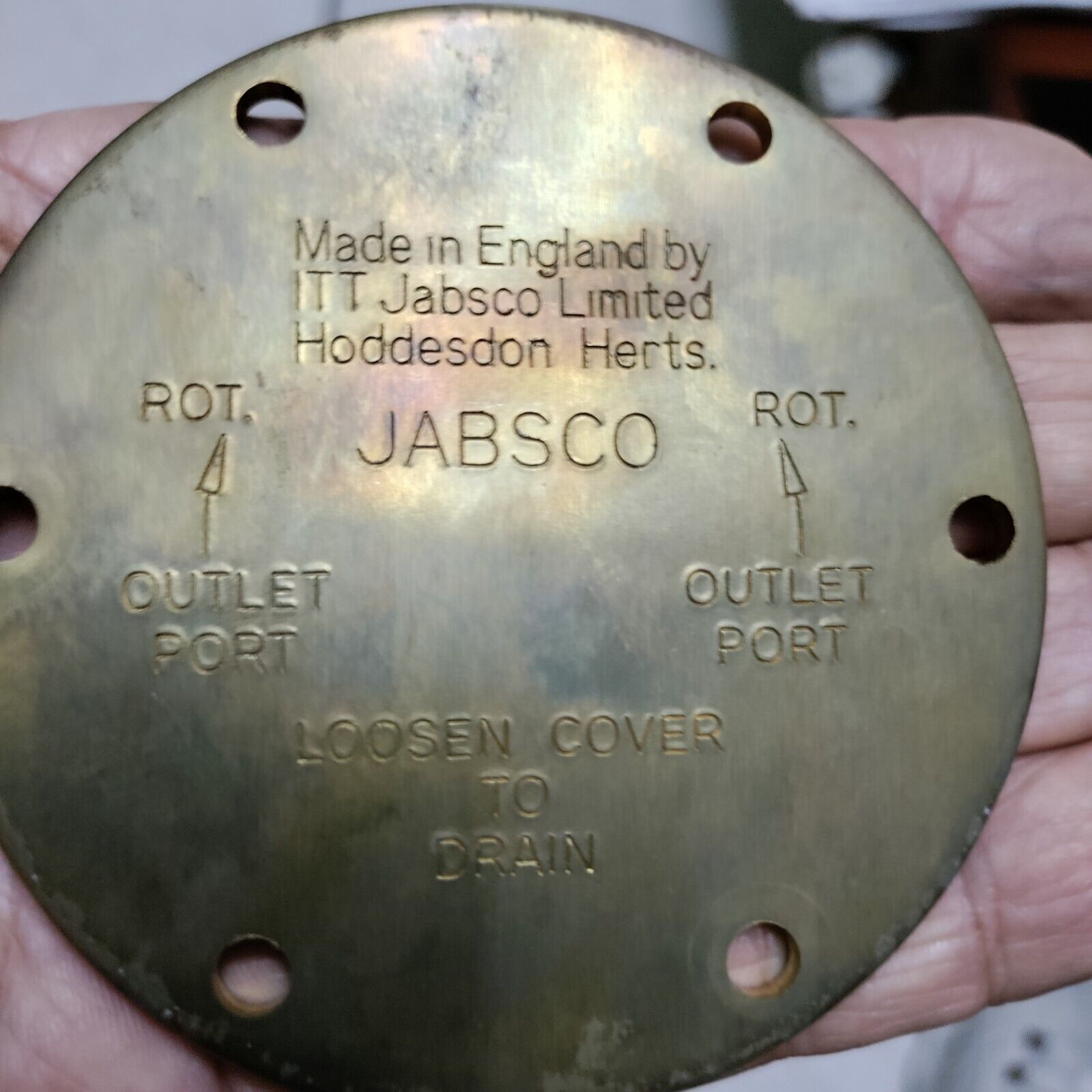 OEM NORTHERN LIGHTS 25-19513 RAW WATER PUMP COVER PLATE NEW IN PACKAGE