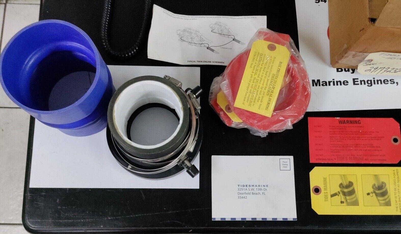 LOT of ( 2 ) NEW TIDES MARINE HS3500-4000, 3 1/2 INCH SURSEAL DRIP-LESS SHAFT SE