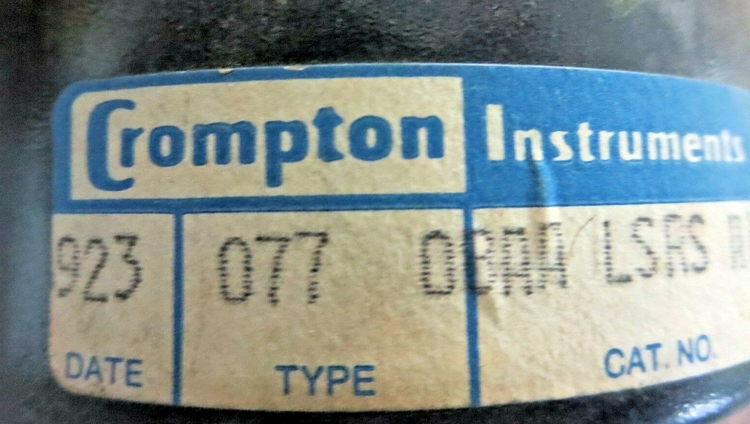 CROMPTON AMPERES / AMP GAGE / NEW OLD STOCK