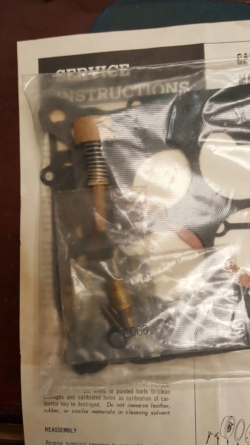 OEM MARINE CARB KIT 4 BARREL CARTER AVS MOPAR DODGE PLYMOUTH 1696.0008