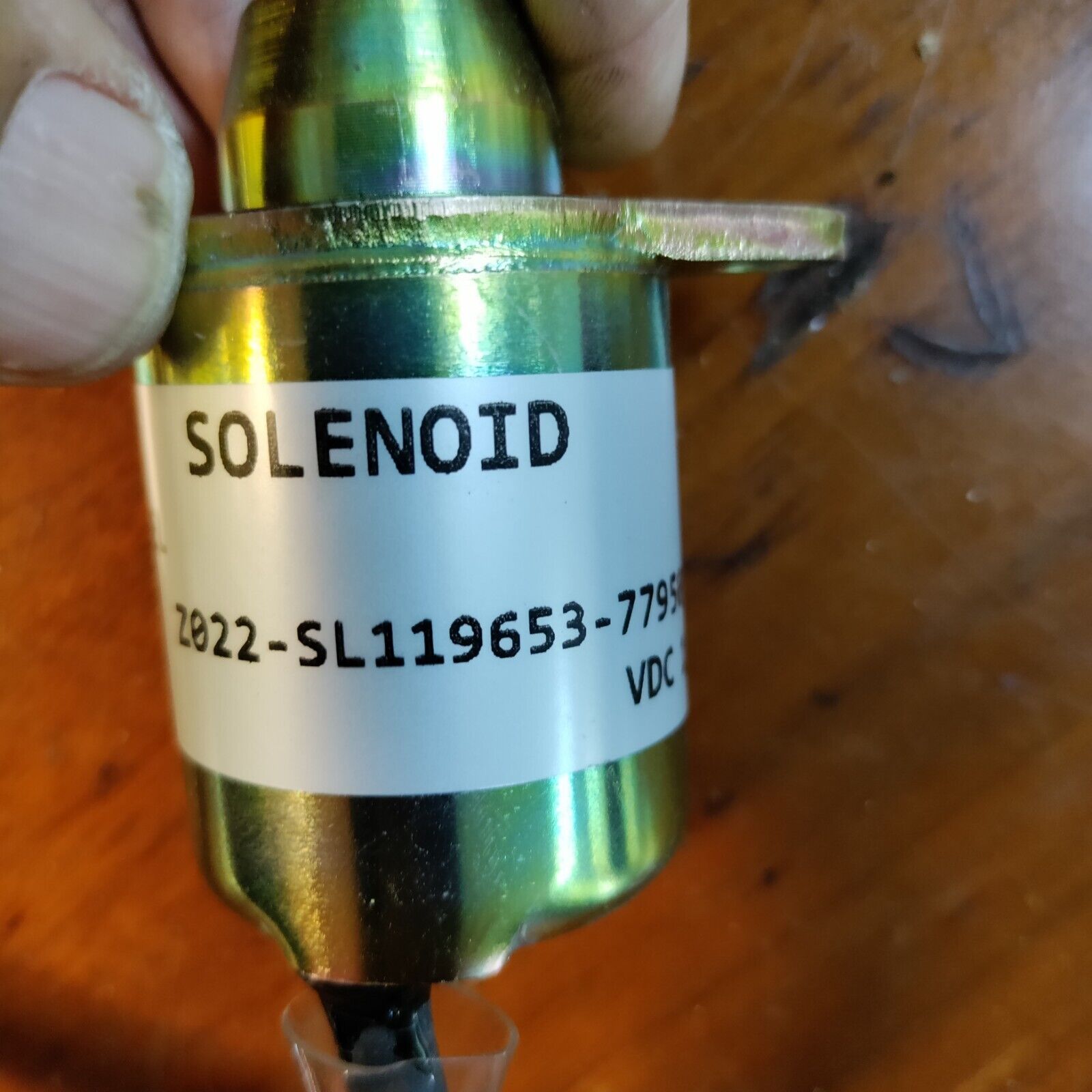 YANMAR 119653-77950, FUEL SHUT-OFF  SOLENOID- 12V -  NEW w/ FREE SHIPPING