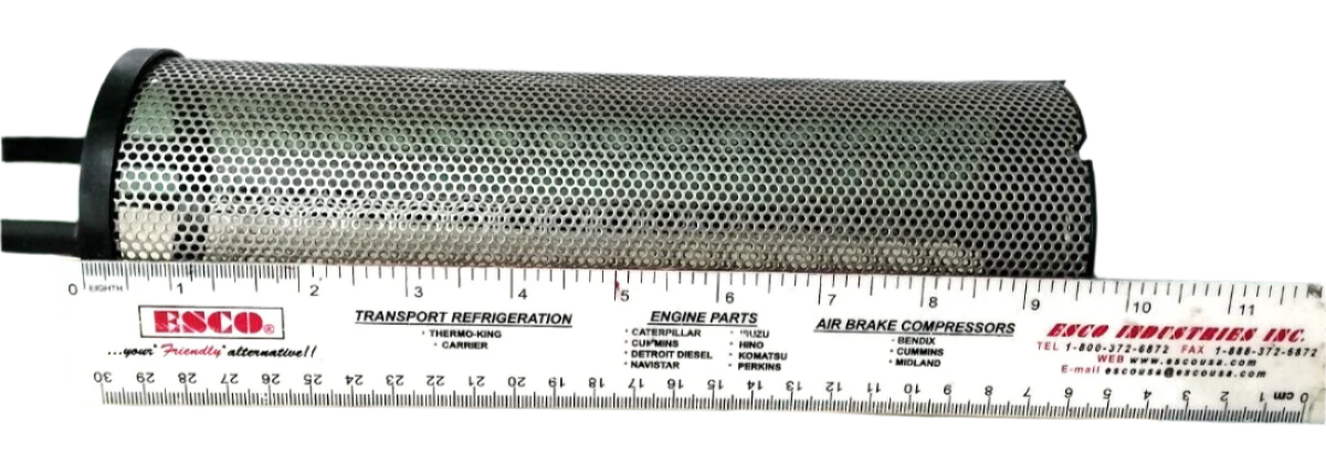 GROCO 3 INCH DIAMETER X 12 1/4 INCH TALL STAINLESS STEEL STRAINER BASKET NEW