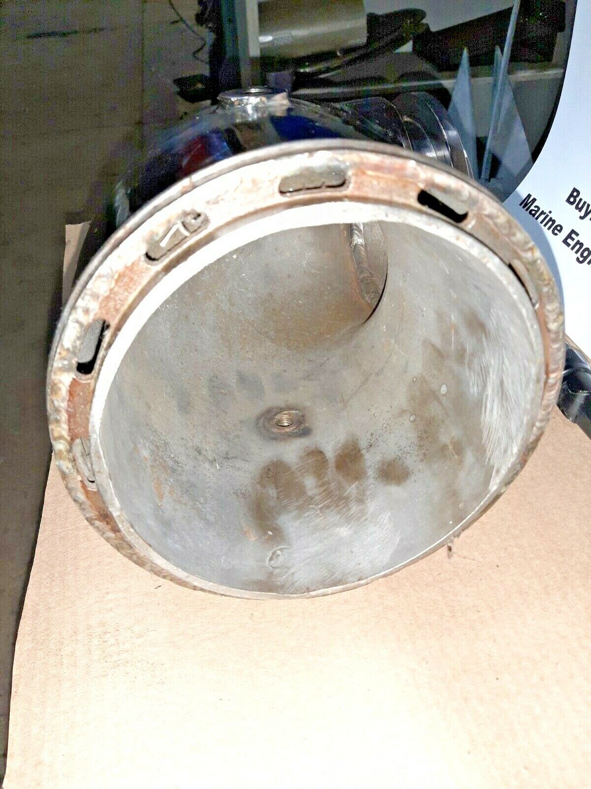 WATER COOLED STAINLESS STEEL WET TURBO ELBOW FOR DETROIT 6V71 485 HP.  USED / SE