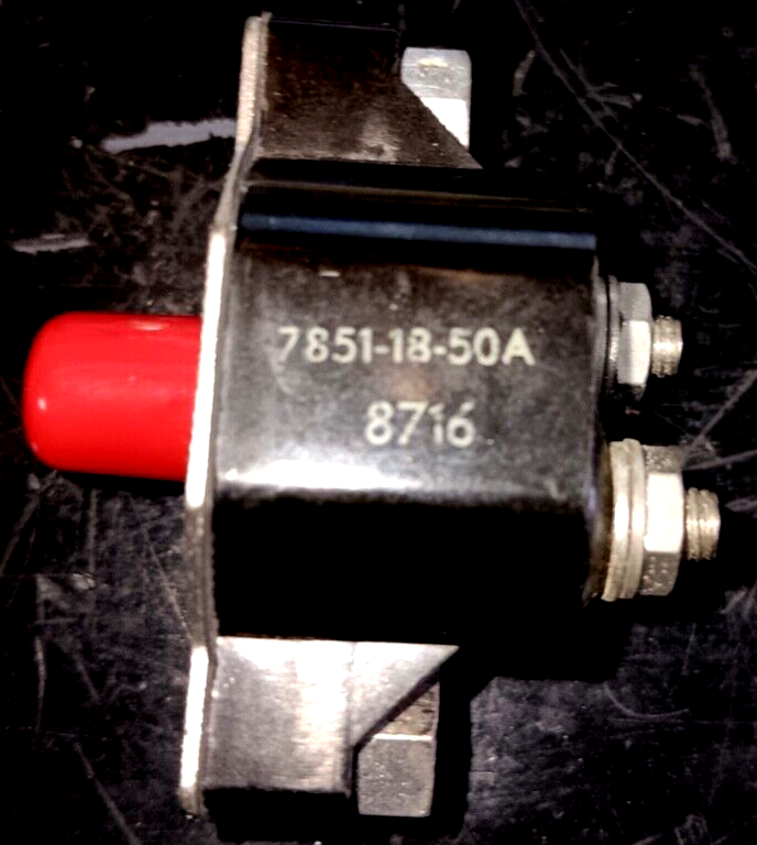 7851-18-50A TEXAS INTRUMENT 50 AMP RESETABLE CIRCUIT BREAKER