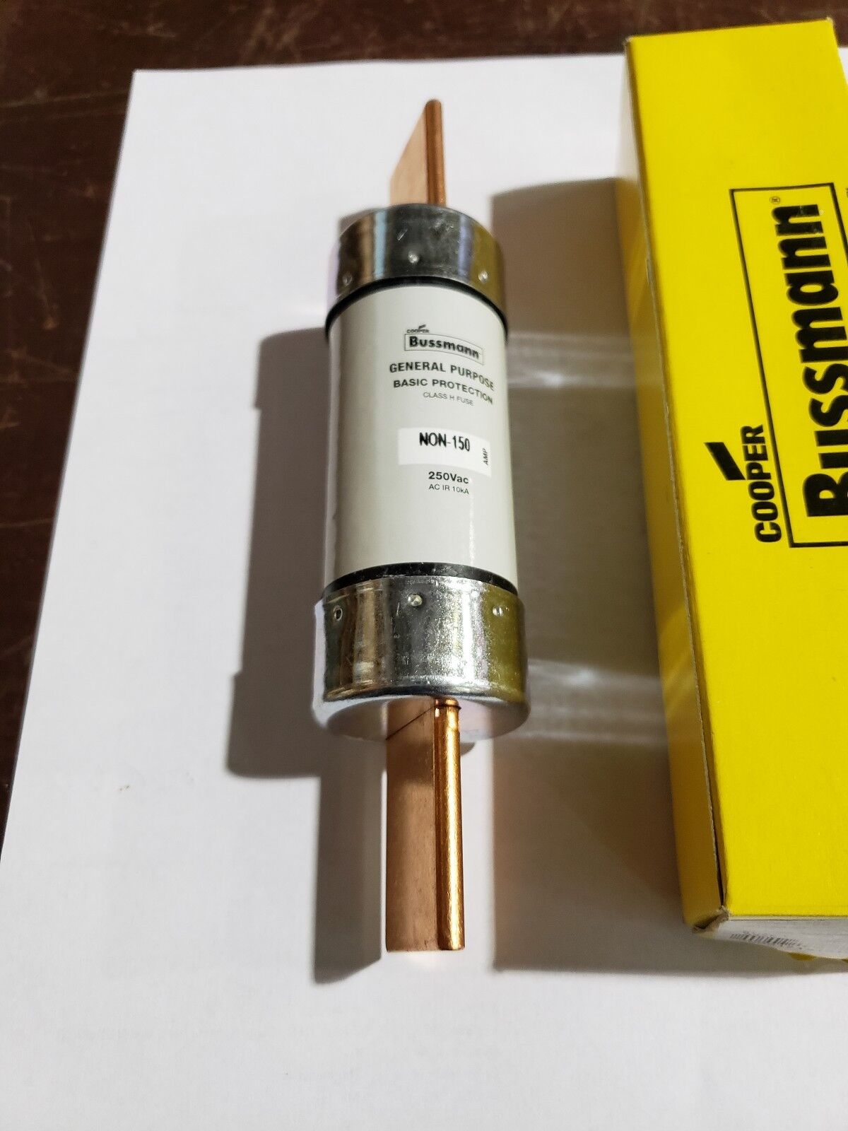 BUSSMANN BUSS NON-150 250V CLASS H FUSE W / NEW STYLE PLASTIC HOUSING ( SEE DESC