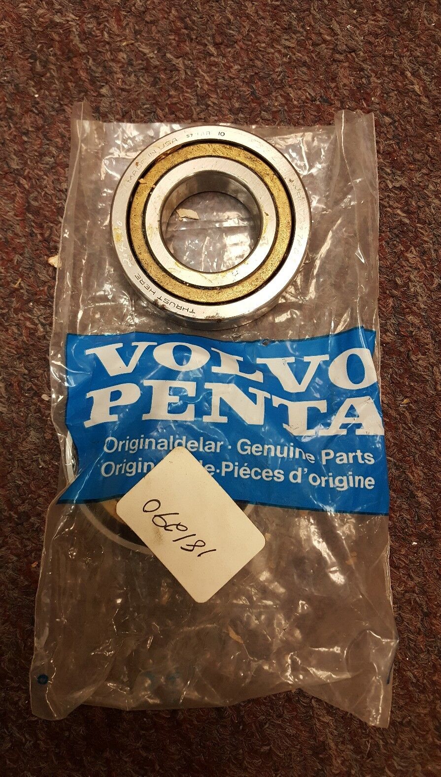 VOLVO PENTA MARINE ENGINE BALL BEARING # 181290 "NEW"