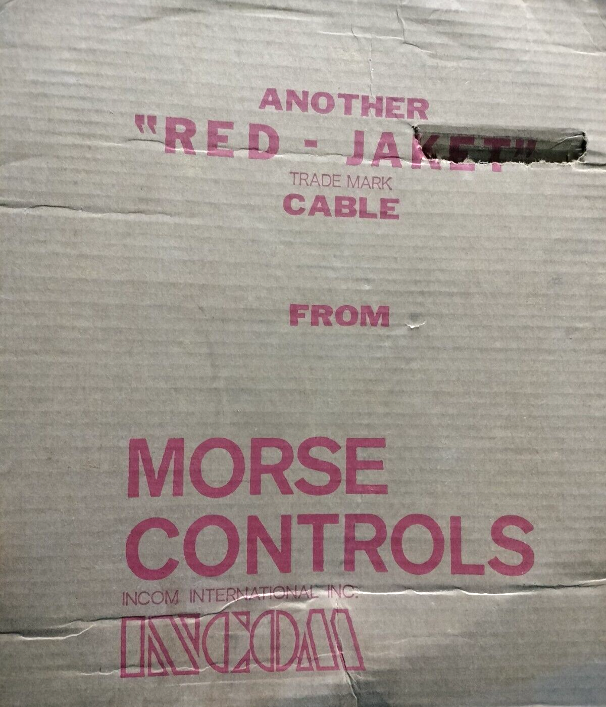 D32377-003 / MORSE RED JACKET CONTROL CABLE- 276 INCHES / 23 ft. NEW IN BOX