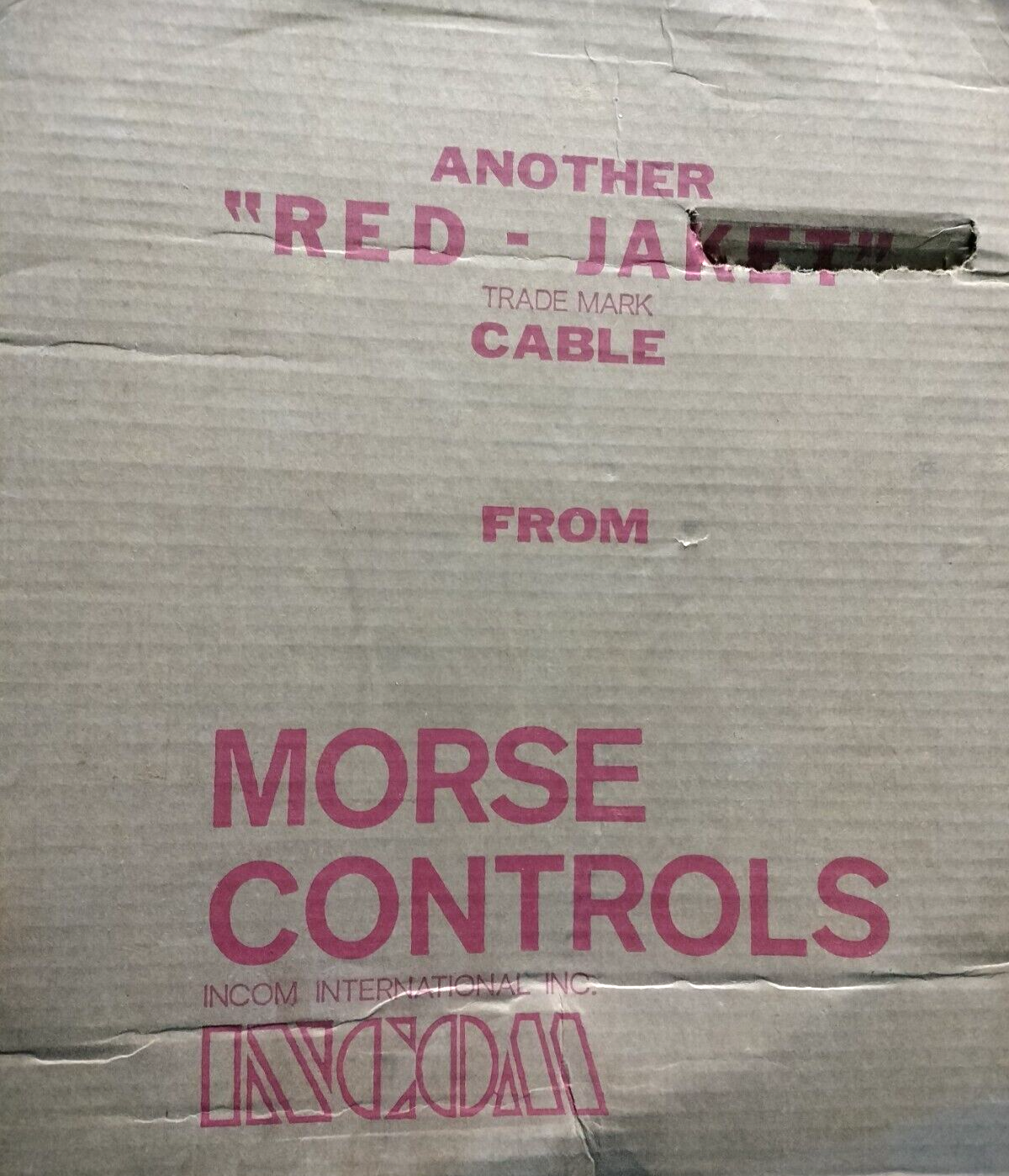 D32377-003 / MORSE RED JACKET CONTROL CABLE-  276 INCHES / 23 ft.  NEW IN BOX