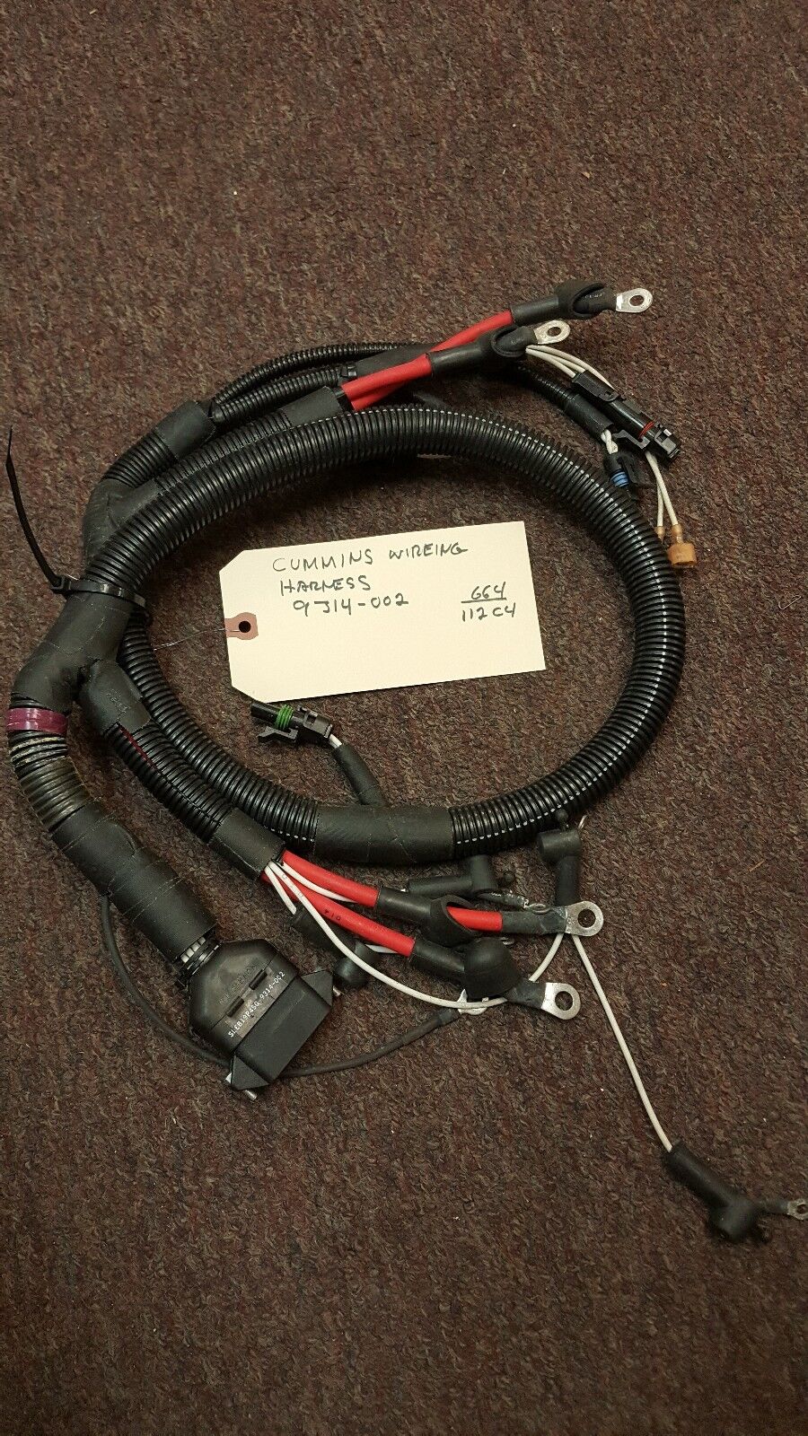 CUMMINS WIRING HARNESS " NEW / OLD STOCK " P/N 9314-002
