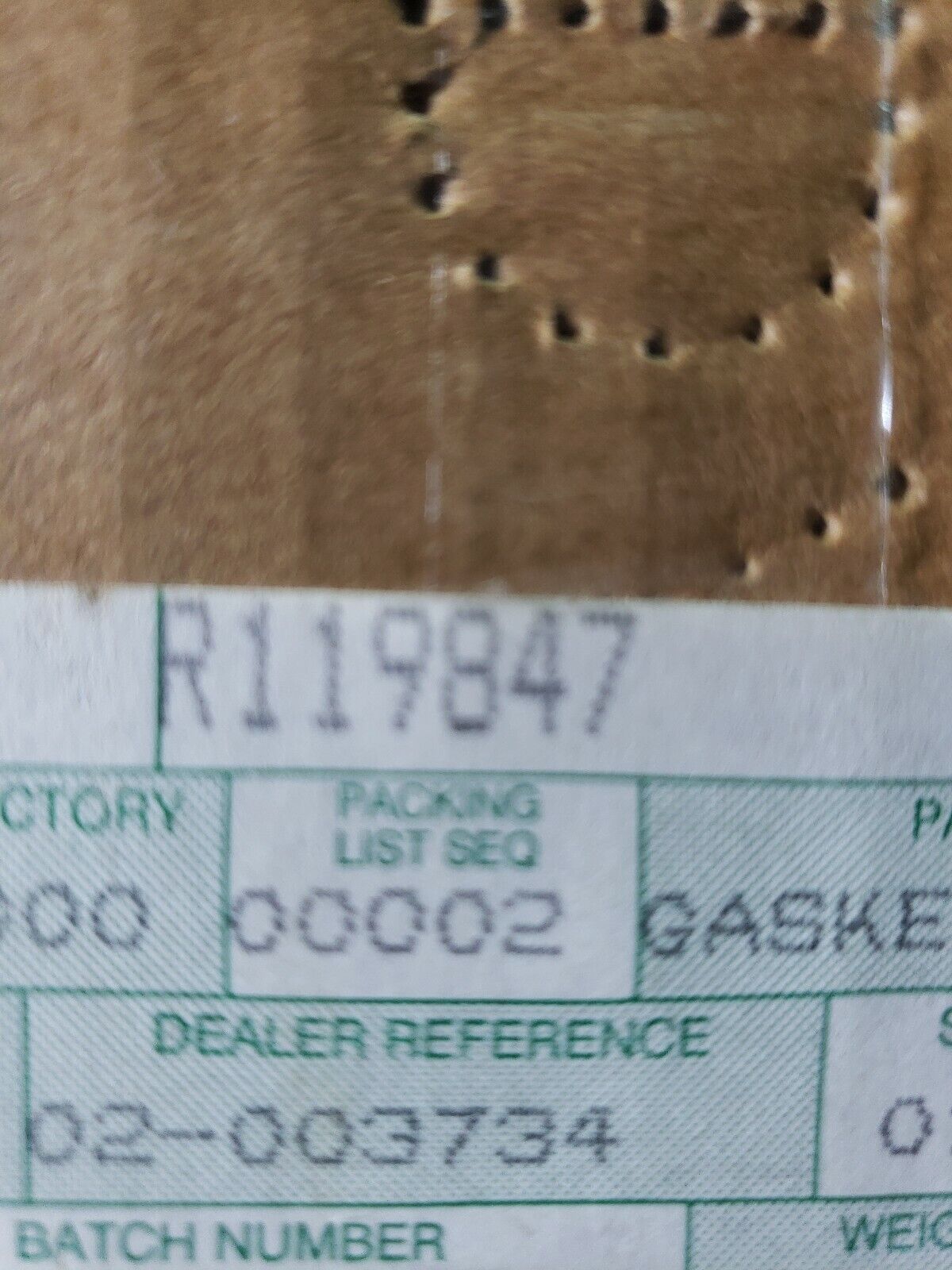 A PACK OF ( 4 ) ORIGINAL JOHN DEERE GASKETS #R119847 NEW FREE SHIPPING