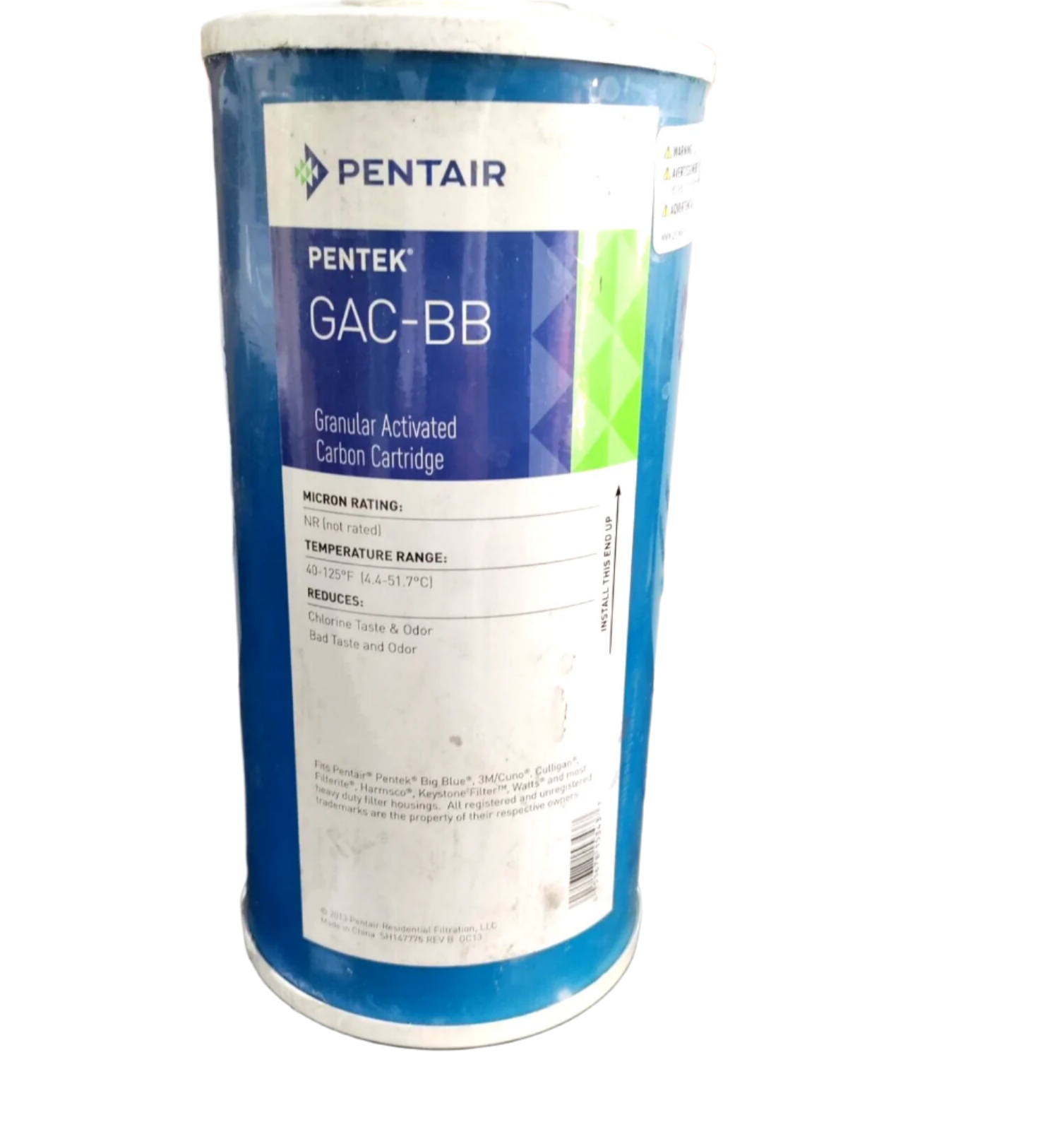 Pentair Pentek GAC-BB 10"" Big Blue Carbon Water Filter For Taste