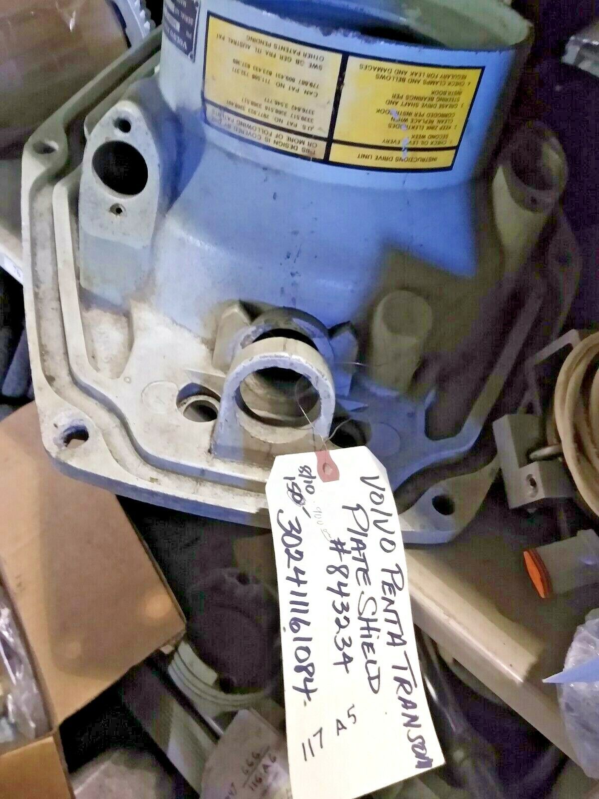 VOLVO PENTA TRANSOM PLATE SHIELD MODEL 7712 P/N 843234 USED