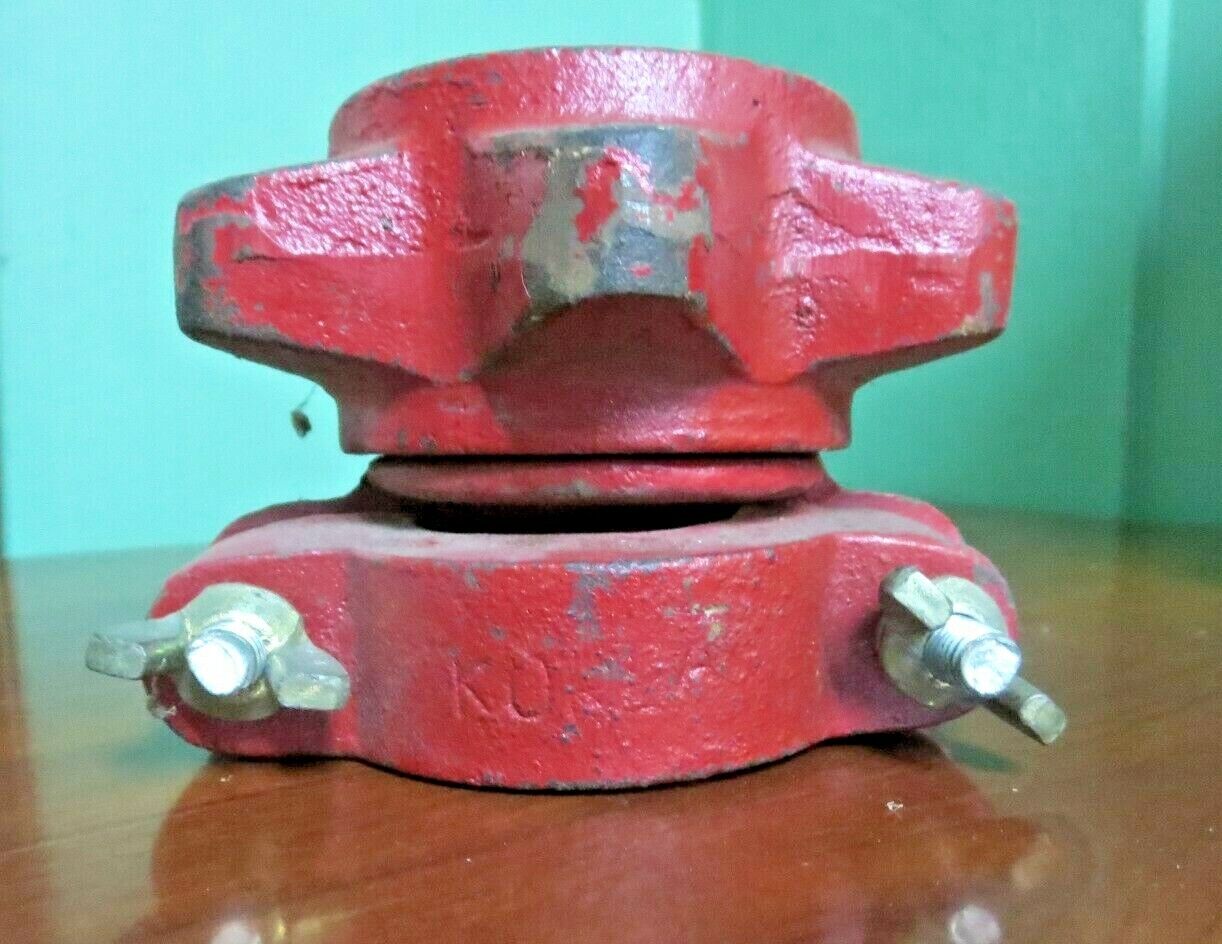 NEW OLD STOCK / CAST IRON FLEXIBLE RUBBER PIPE COUPLING