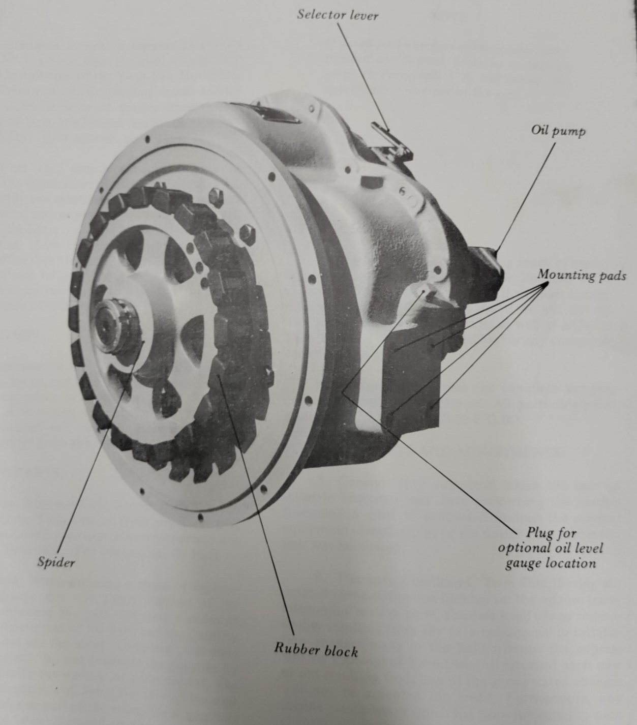 TWIN DISC 507 - A  DOWN ANGLE  MARINE TRANSMISSION  1.5 to 1  RUNNING TAKE OUT