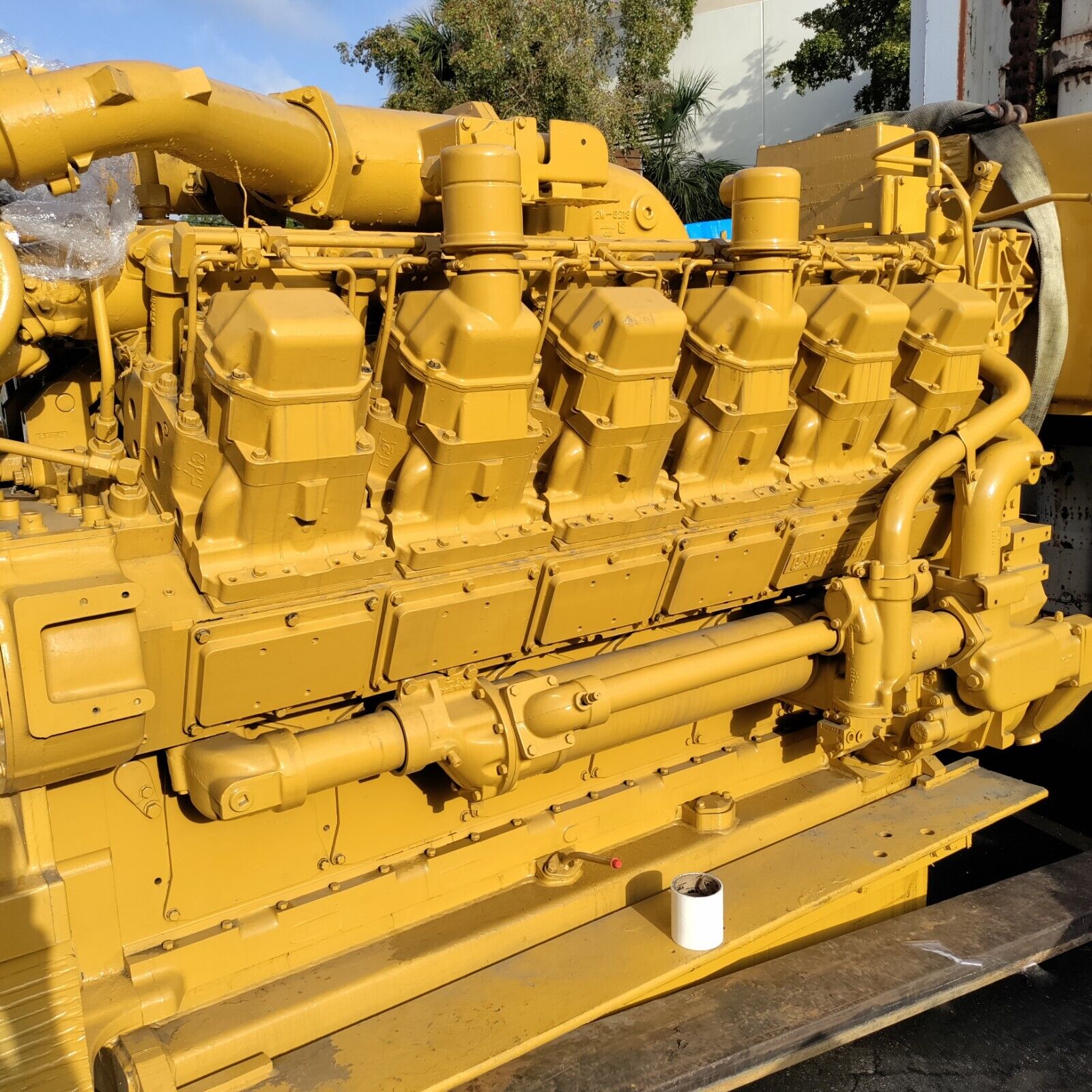 CAT Caterpillar 3512-DITA -900HP - DIESEL MARINE ENGINE - RUNNING TAKE-OUT