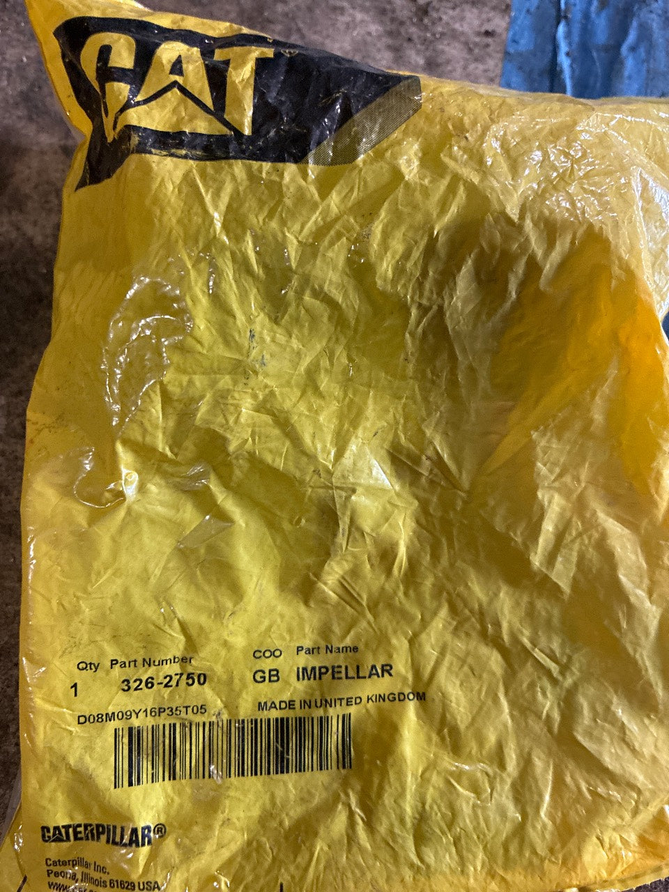 Caterpillar 326-2750 Raw Water Pump Impeller - New