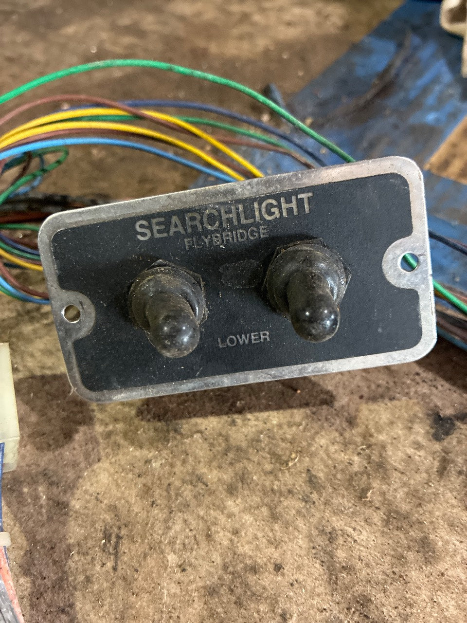 Jabsco Flybridge Searchlight Remote Control Panel with Wiring Harness - Used
