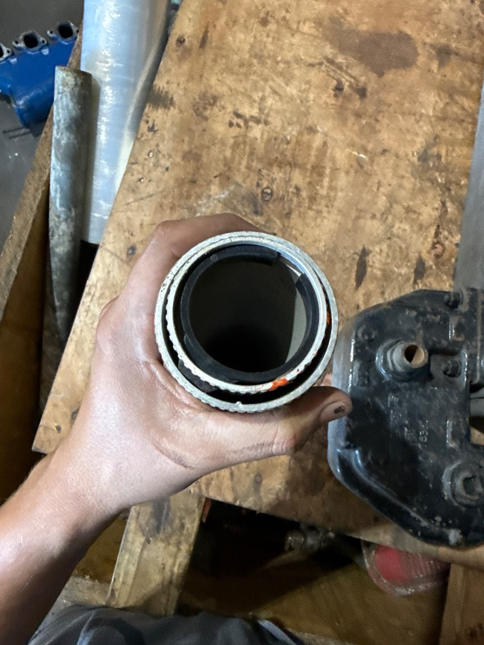 Marine Heat Exchanger Tube Bundle Core Insert with Zinc Anode Port - Used