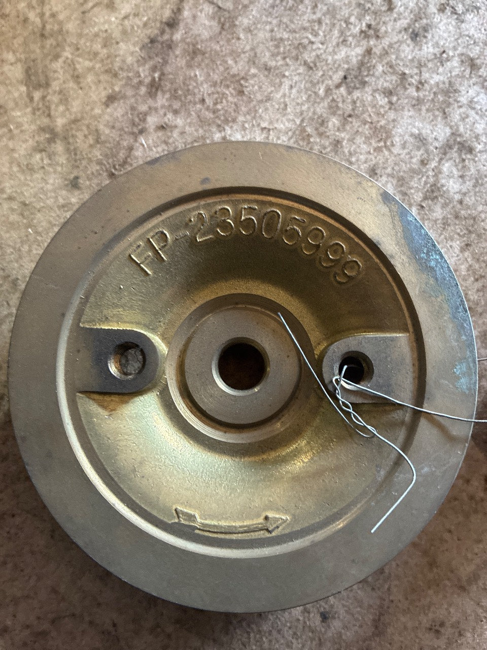 Detroit Diesel FP-23505999 Bronze Fresh Water Pump Impeller for Series 71 - Used
