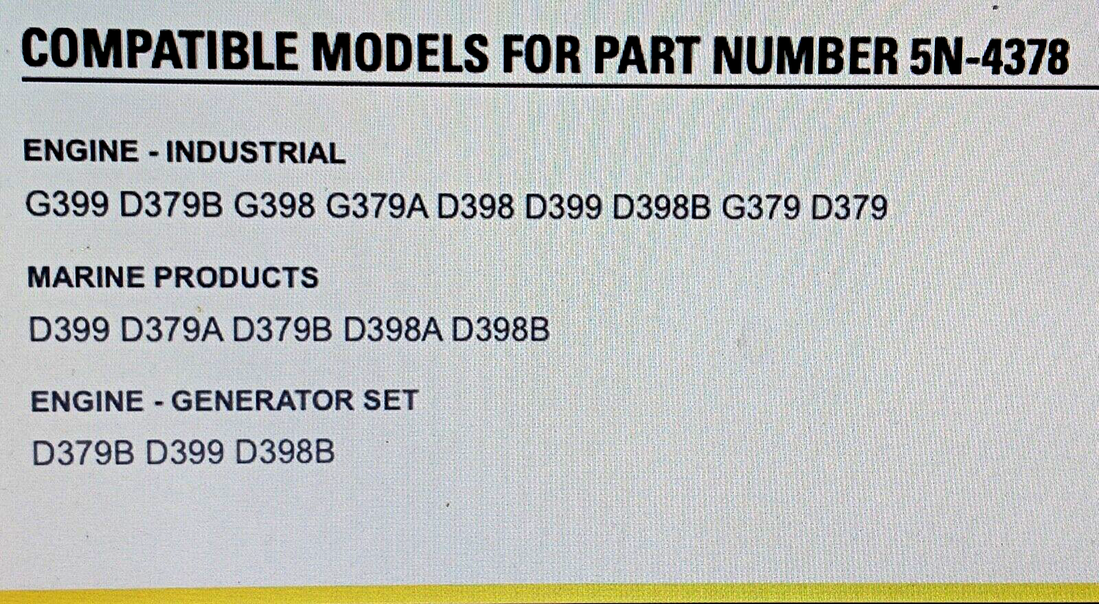 5N4378 NEW CATERPILLAR WATER PUMP SHAFTW/ FREE SHIPPING