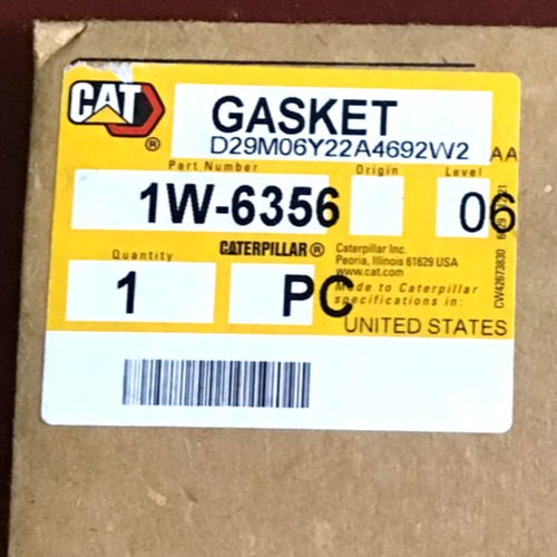 1W-6356: 1.59MM THICK GASKET CATEPILLAR MODEL