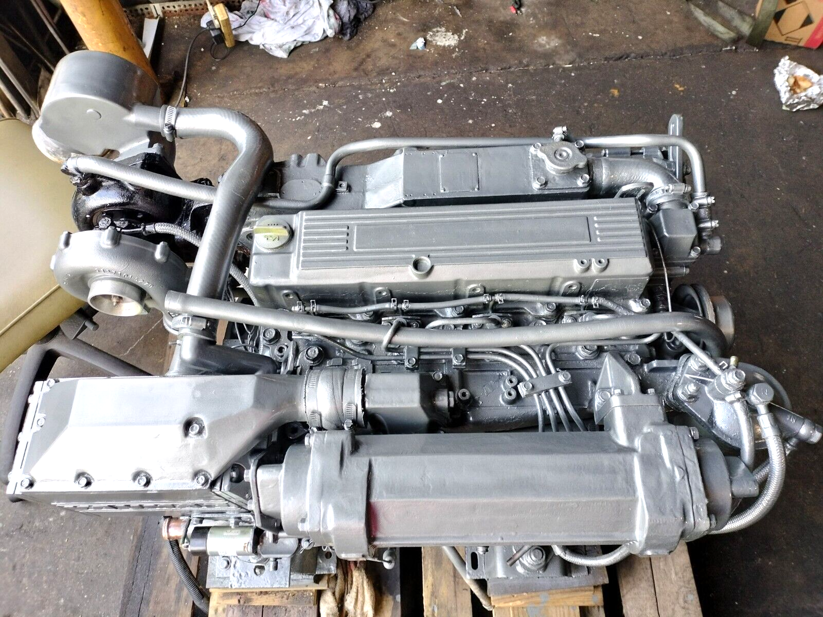 YANMAR 4LH-DTE DIESEL MARINE ENGINE 3.46 L - 170 + HP.  BOBTAIL ENGINE 850 HOURS