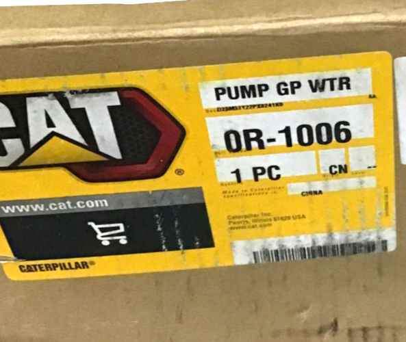 0R-1006, 0R1006 CATERPILLAR REMANUFACTURED WATER PUMP FREE SHIPPING