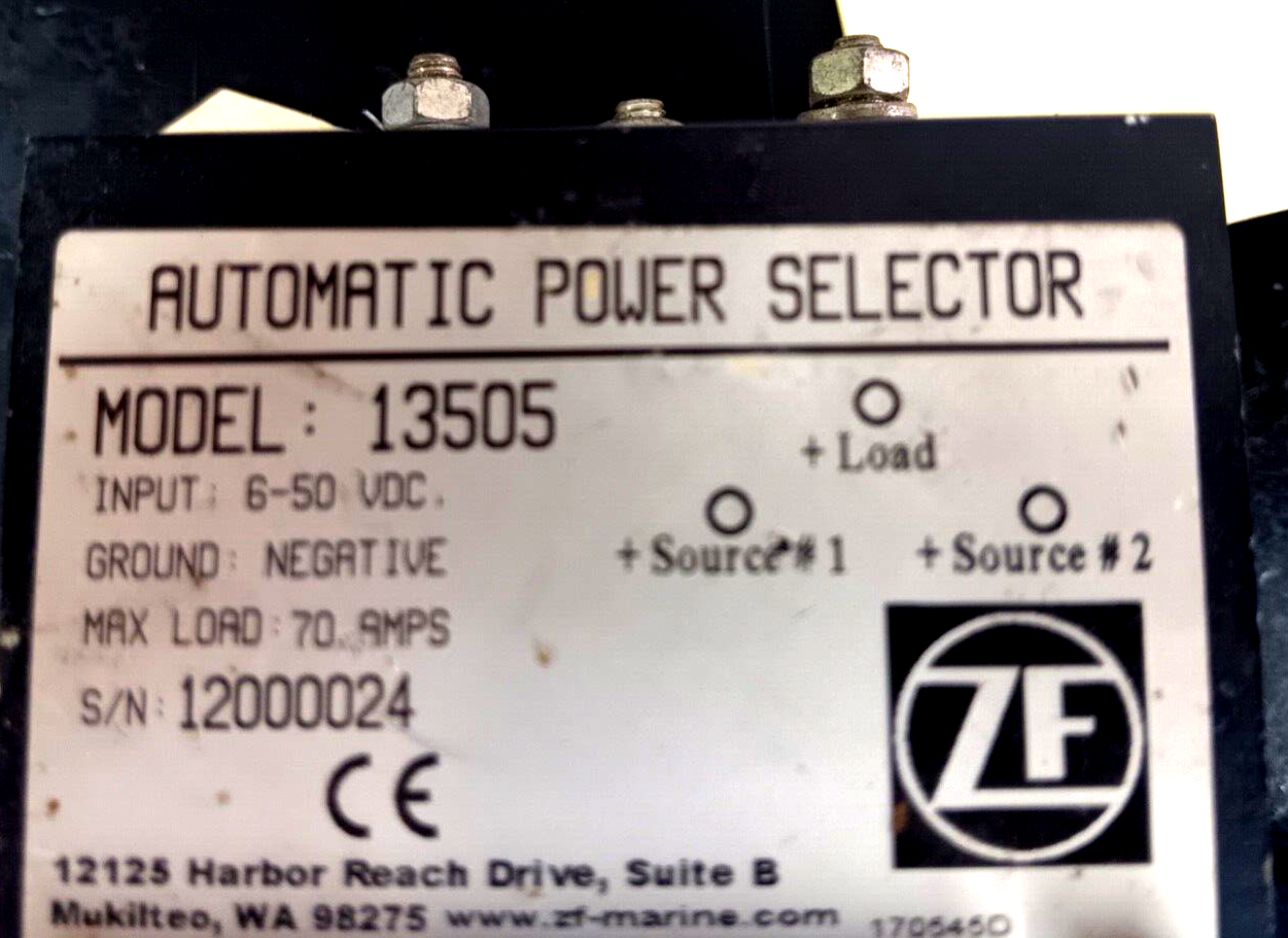 13505 ZF  MARINE AUTOMATIC POWER SELECTOR