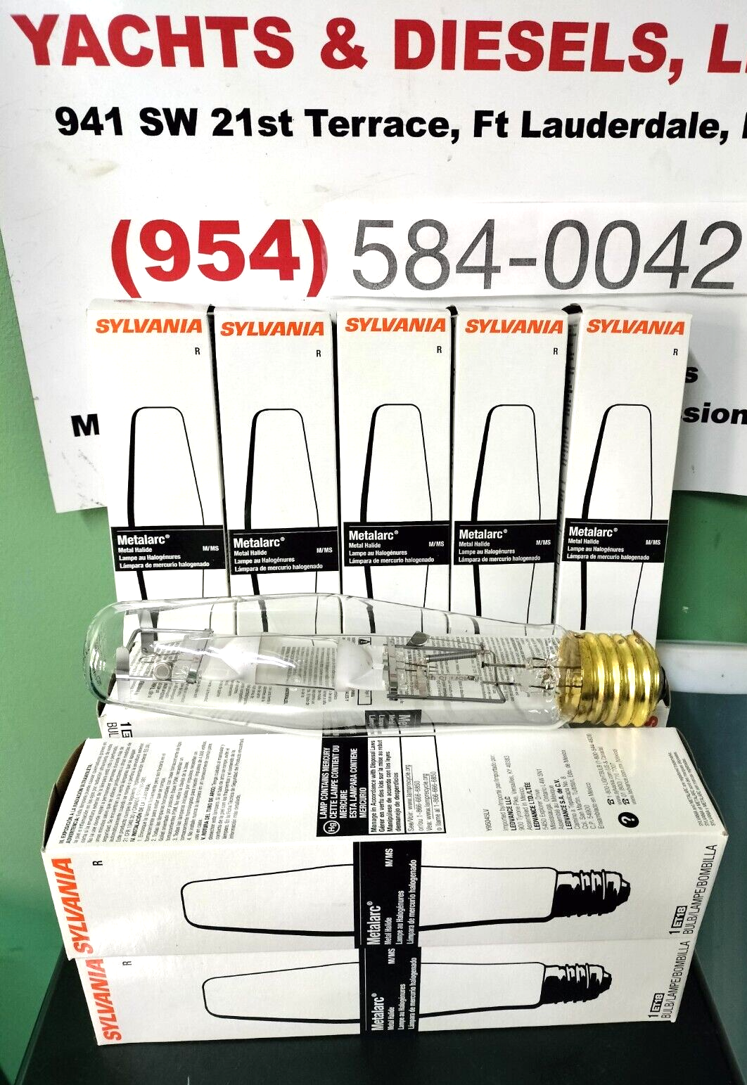 LOT OF ( 10 )  SYLVANIA METAL HALIDE BULB M400/U/ET18-64575 400W NEW IN BOX