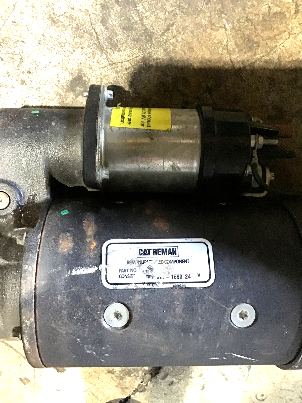 10R-0399 CATERPILLAR OEM  REMANUFACTURED  24 VOLT STARTER MOTOR FREE SHIPPING