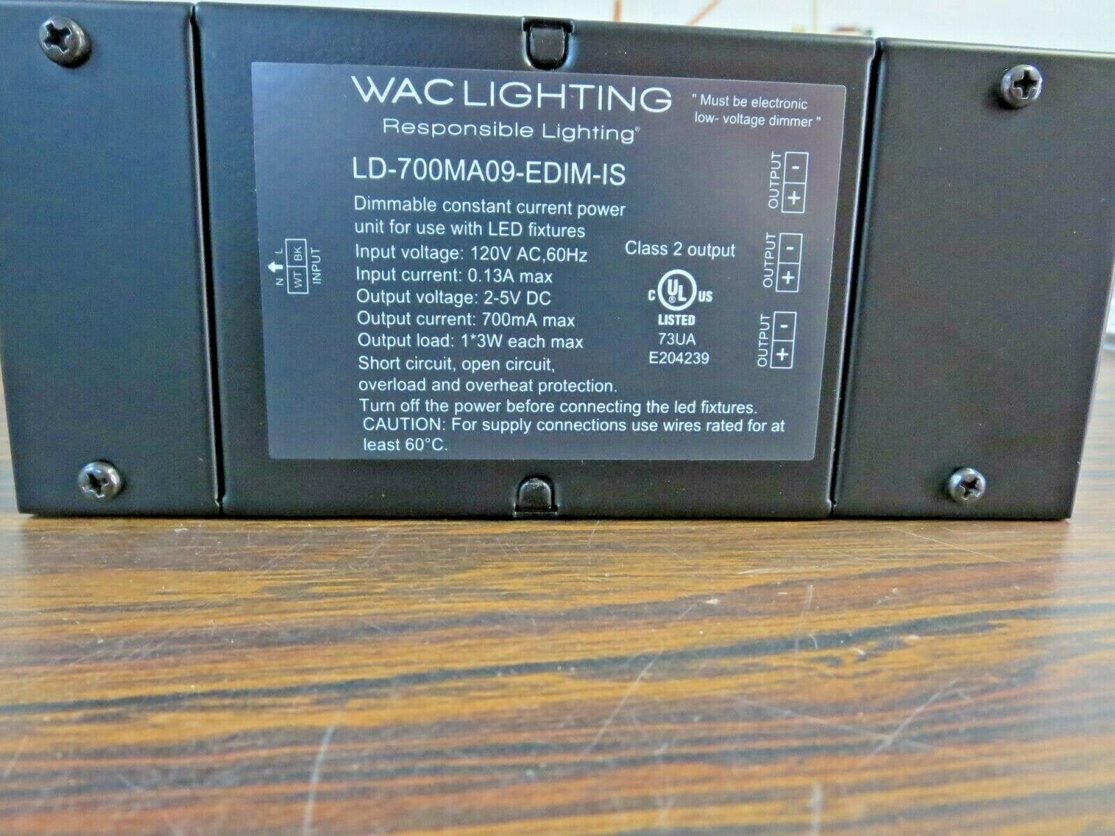 WACLIGHTING / MODEL LD 700MA09-EDIM-IS