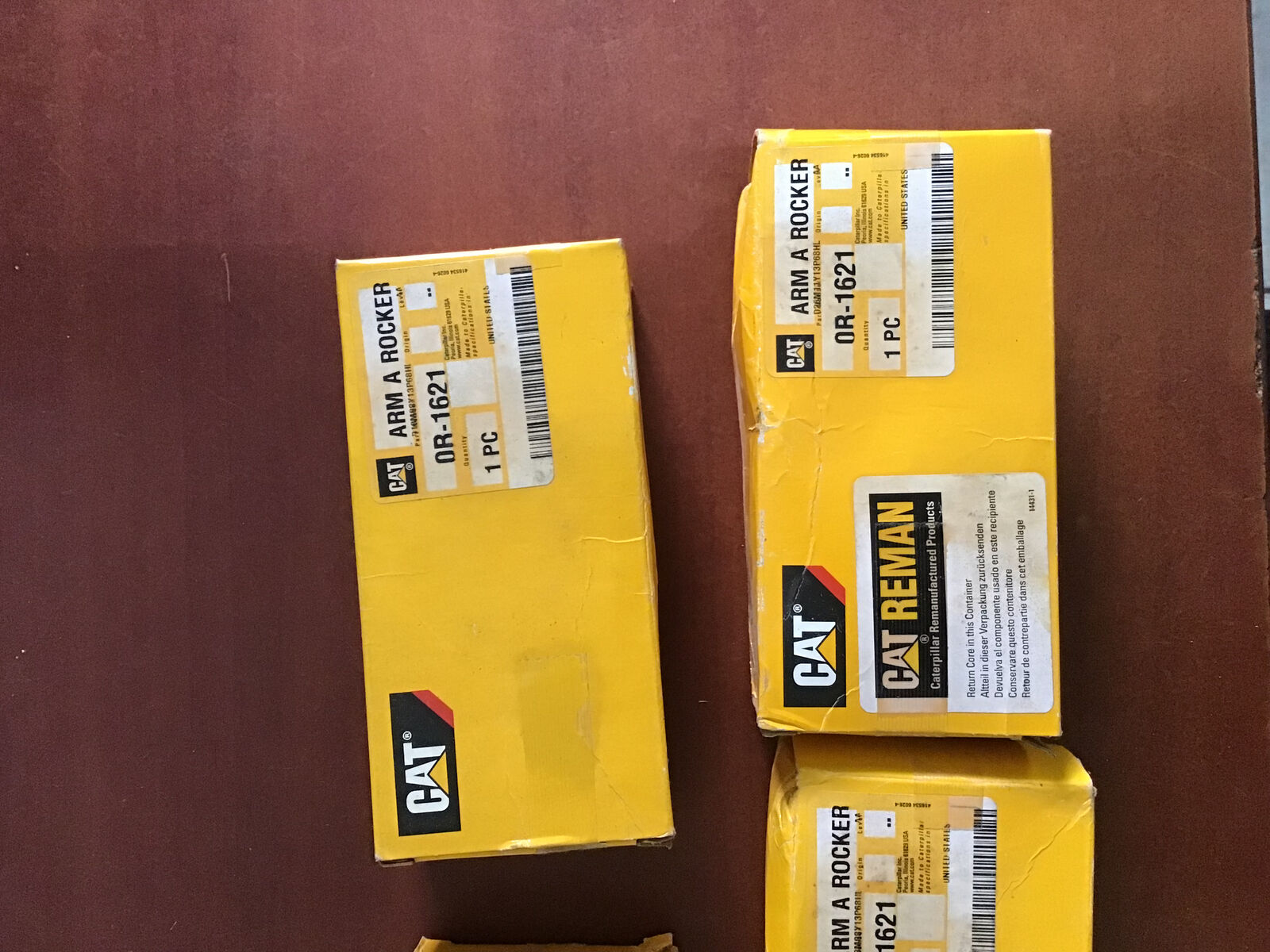 LOT OF ( 4 )  0R-1620 CATERPILLAR RE-MANUFACTURED  INJECTOR ROCKER ARMS , 0R1620