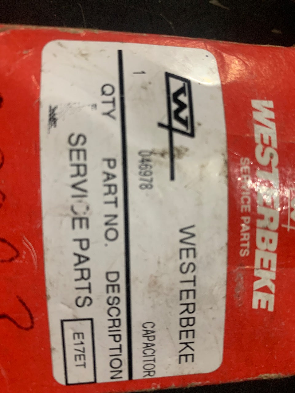 Westerbeke 046978 Capacitor 31.5 µF 425/475V for Marine Generator