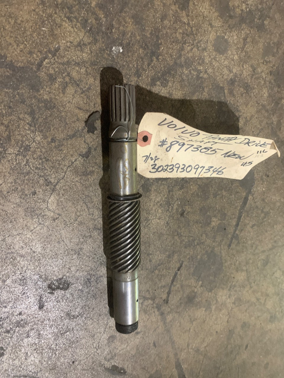 Volvo Penta 897385 Drive Shaft for Cone Clutch SP 280 290 Sterndrive - New