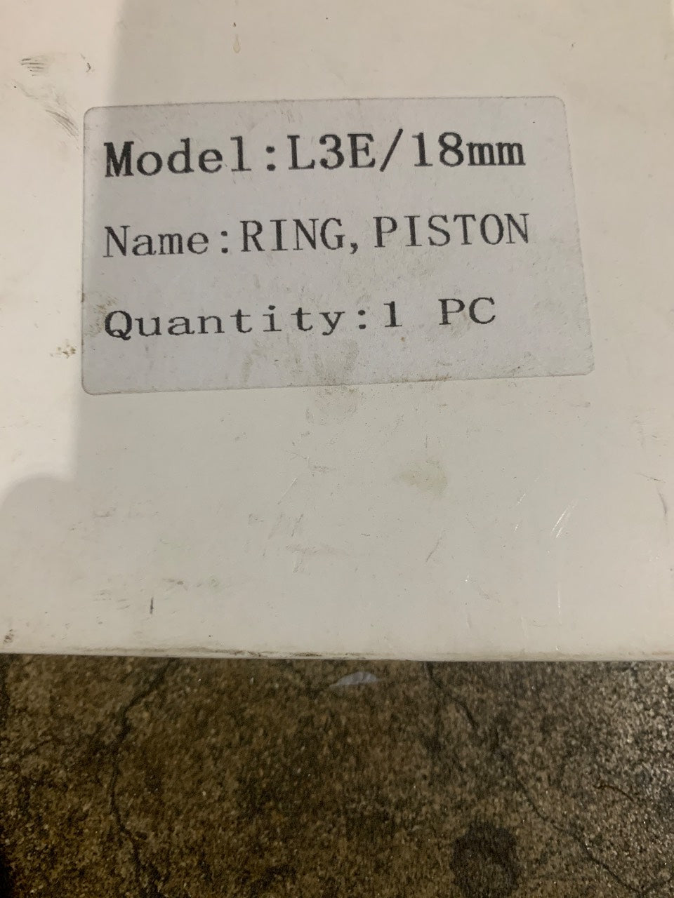 Piston Ring Set for Mitsubishi L3E Diesel Engine - 1 Cylinder - New