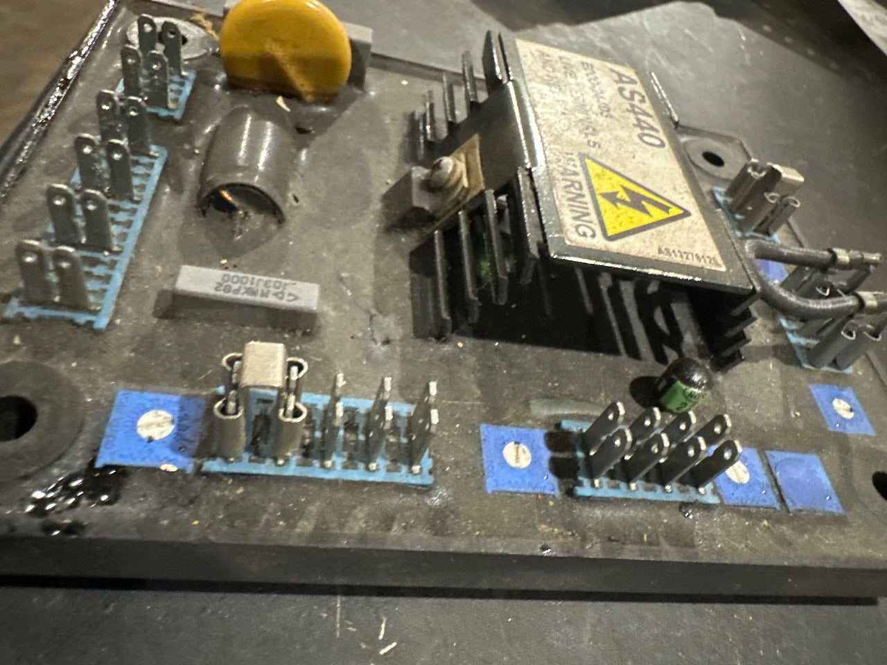 Stamford-Style AS440 AVR E000-24403 Automatic Voltage Regulator for Brushless Generator - Used