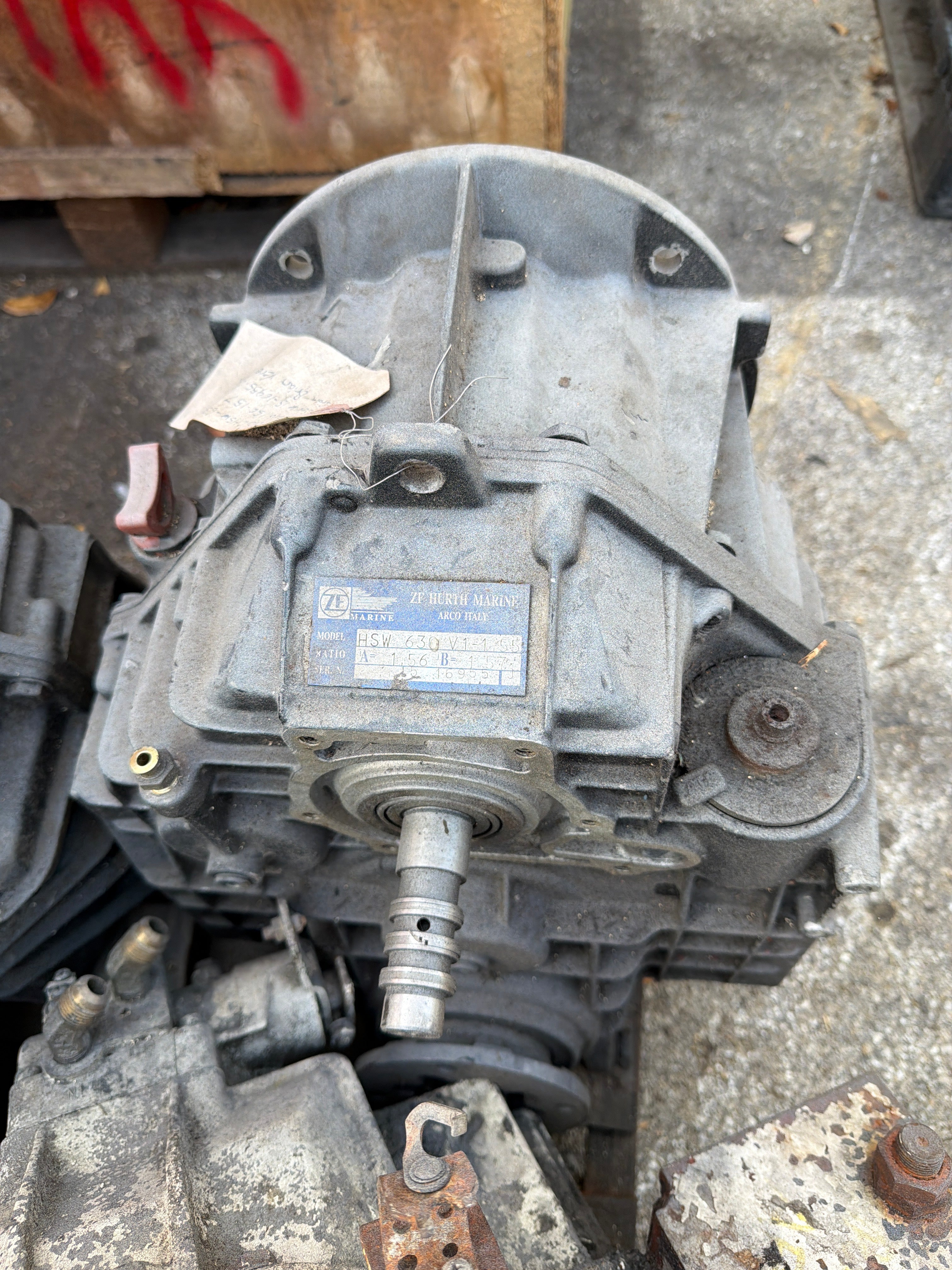 ZF Hurth HSW 630V ZF63V V-Drive Marine Transmission 1.56:1 - Used