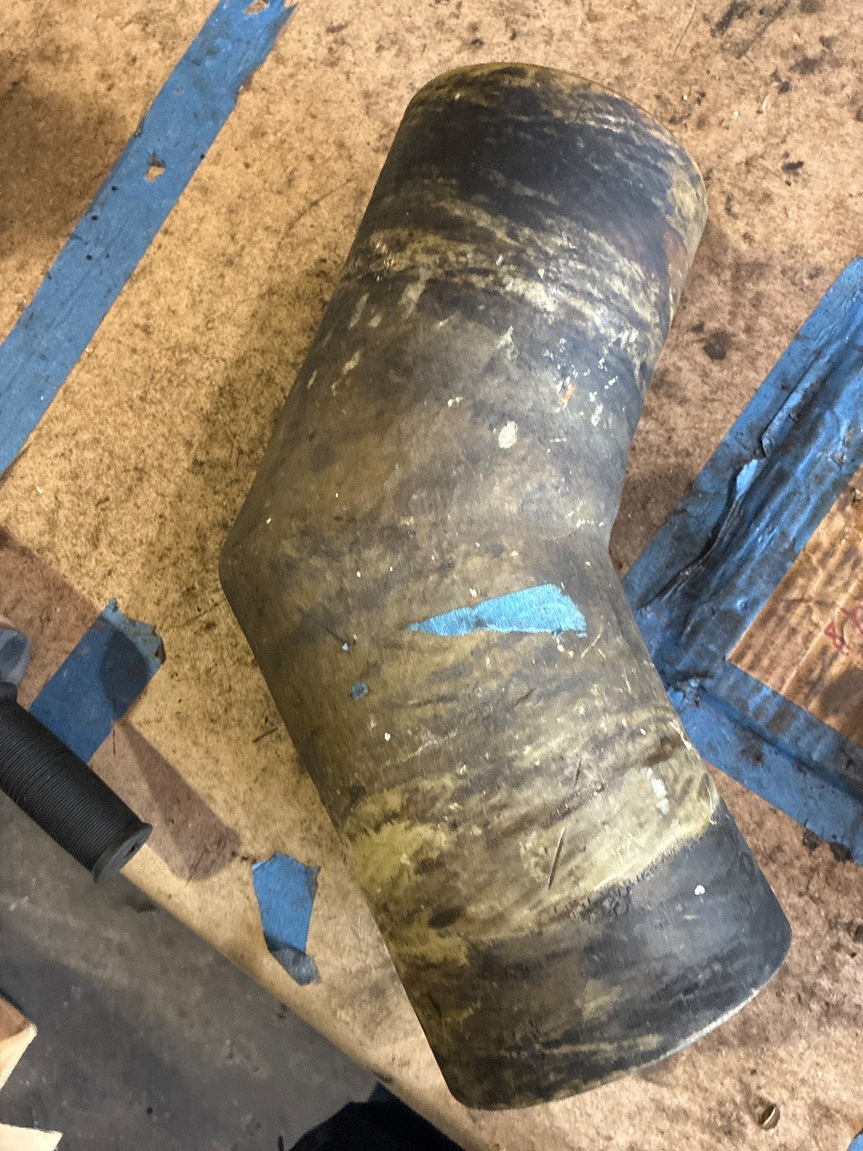 Fiberglass Marine Wet Exhaust Elbow Approx. 4 in. Offset Fitting - Used