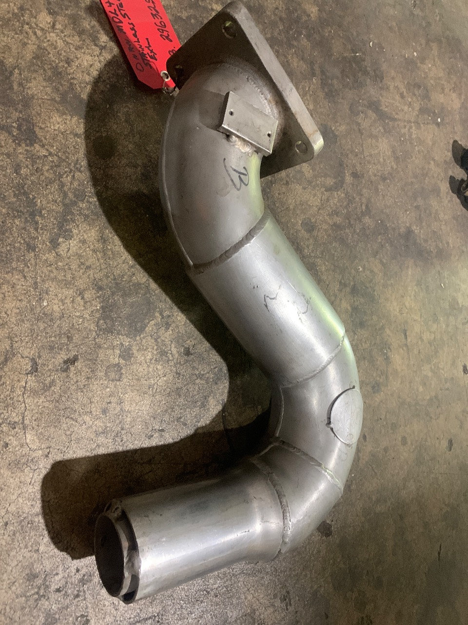 Onan MDL4 Custom Stainless Steel Wet Exhaust Elbow / Riser - Used