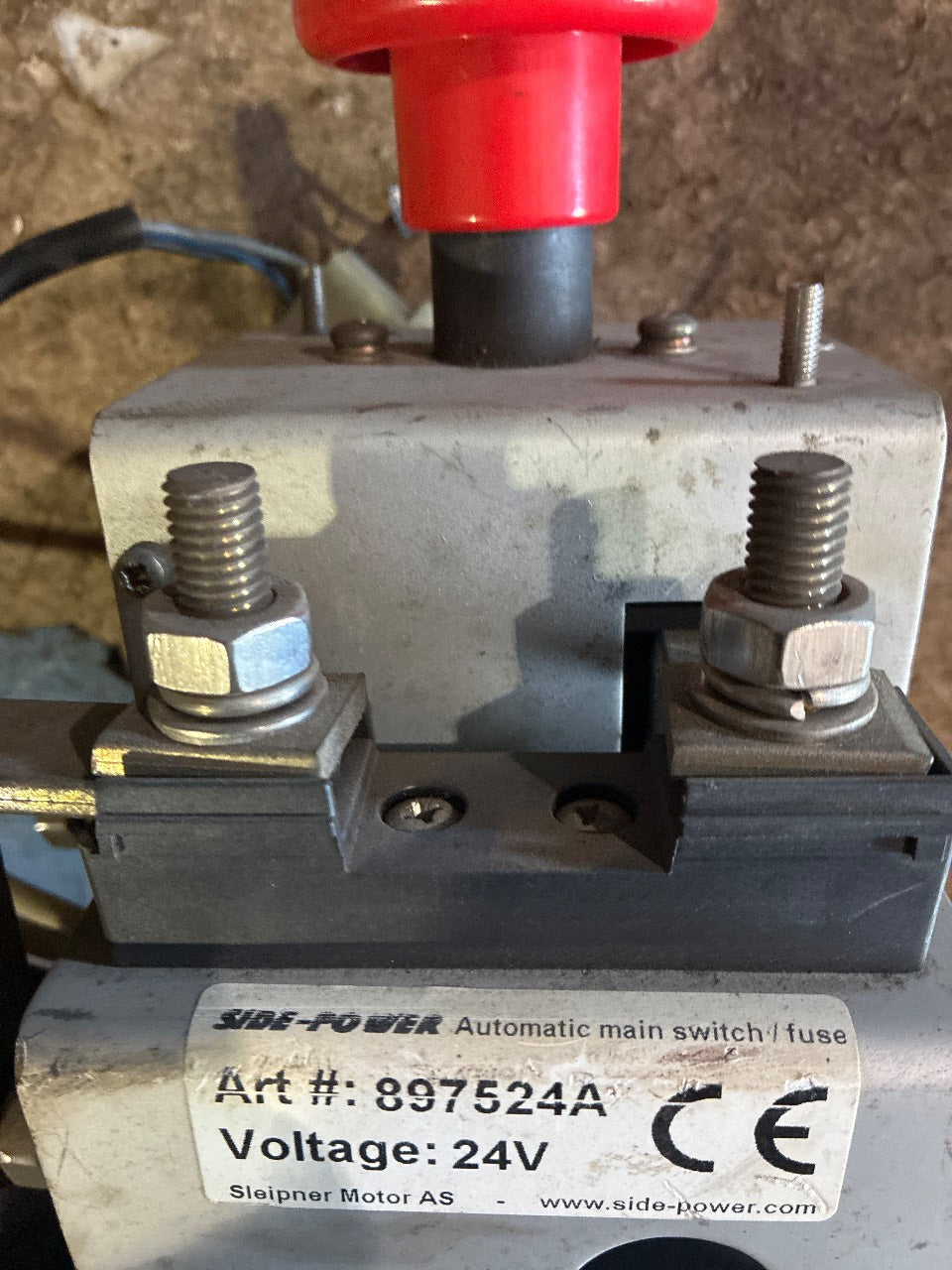 Side-Power (Sleipner) 897524A 24V Automatic Main Switch / Fuse for Bow Thruster - Used